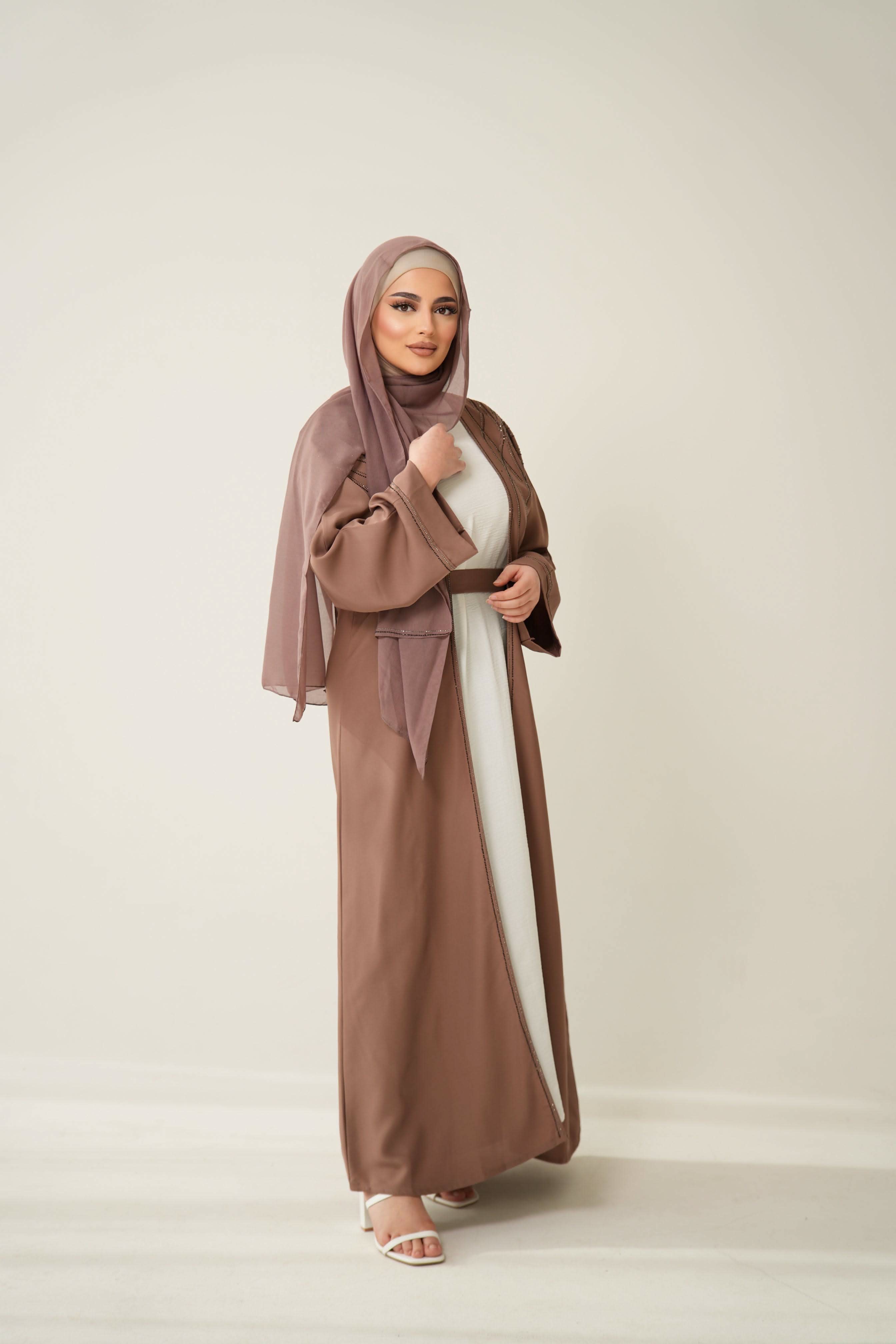Emirate Abaya - old rose - Losyana.Shop