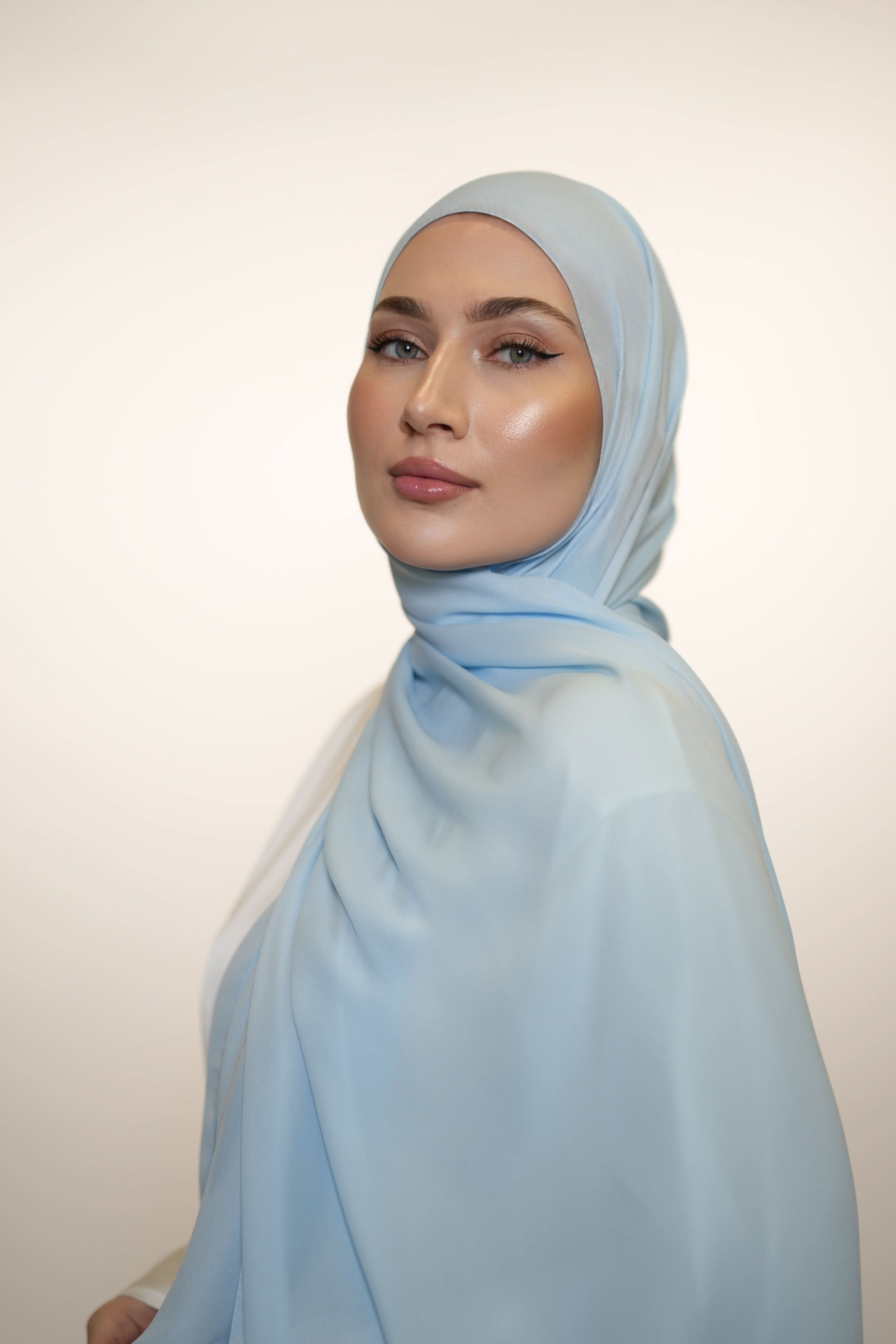 Crepe - light blue - Losyana.Shop