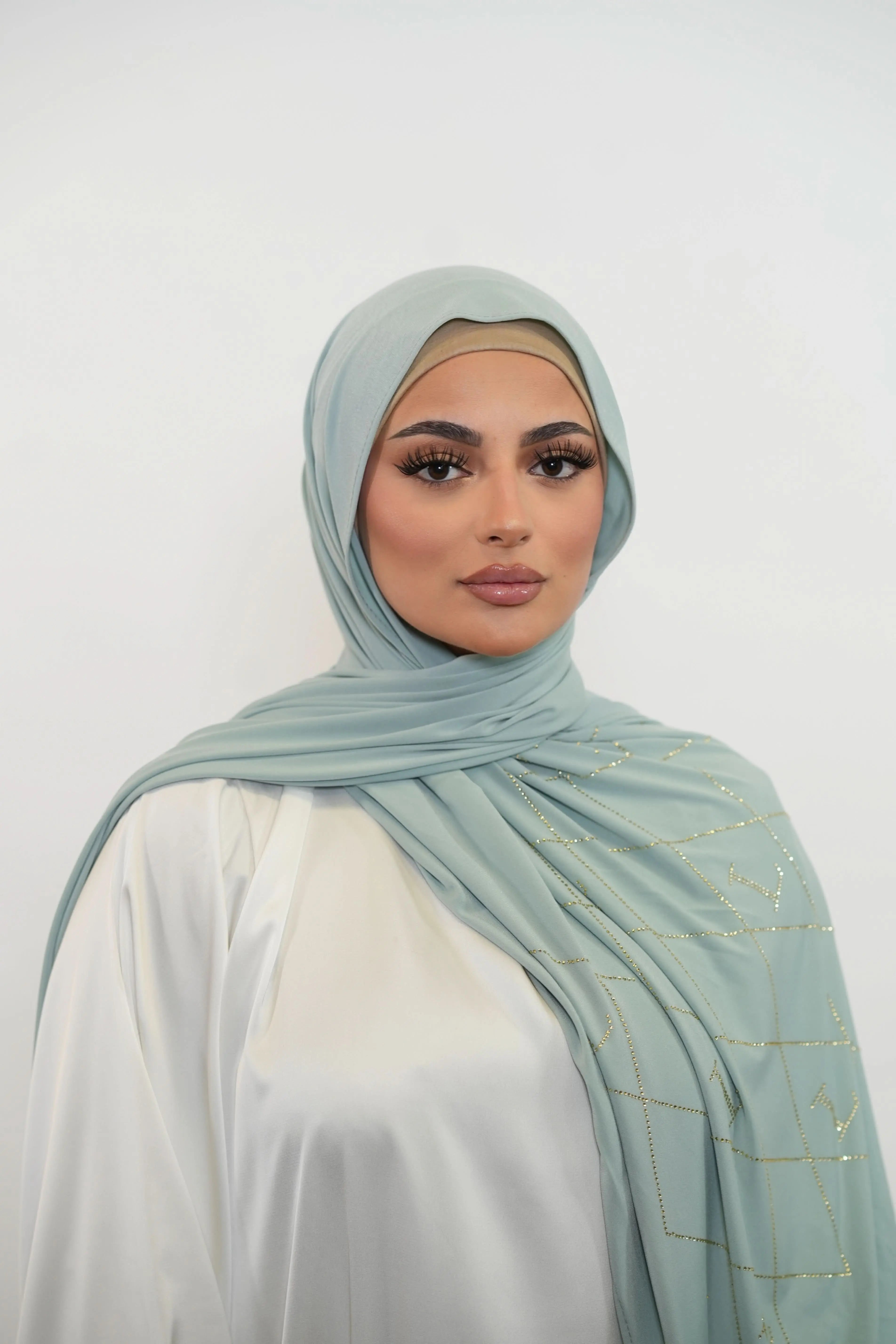 Premium Jersey Strass “L” - mint - Losyana.Shop