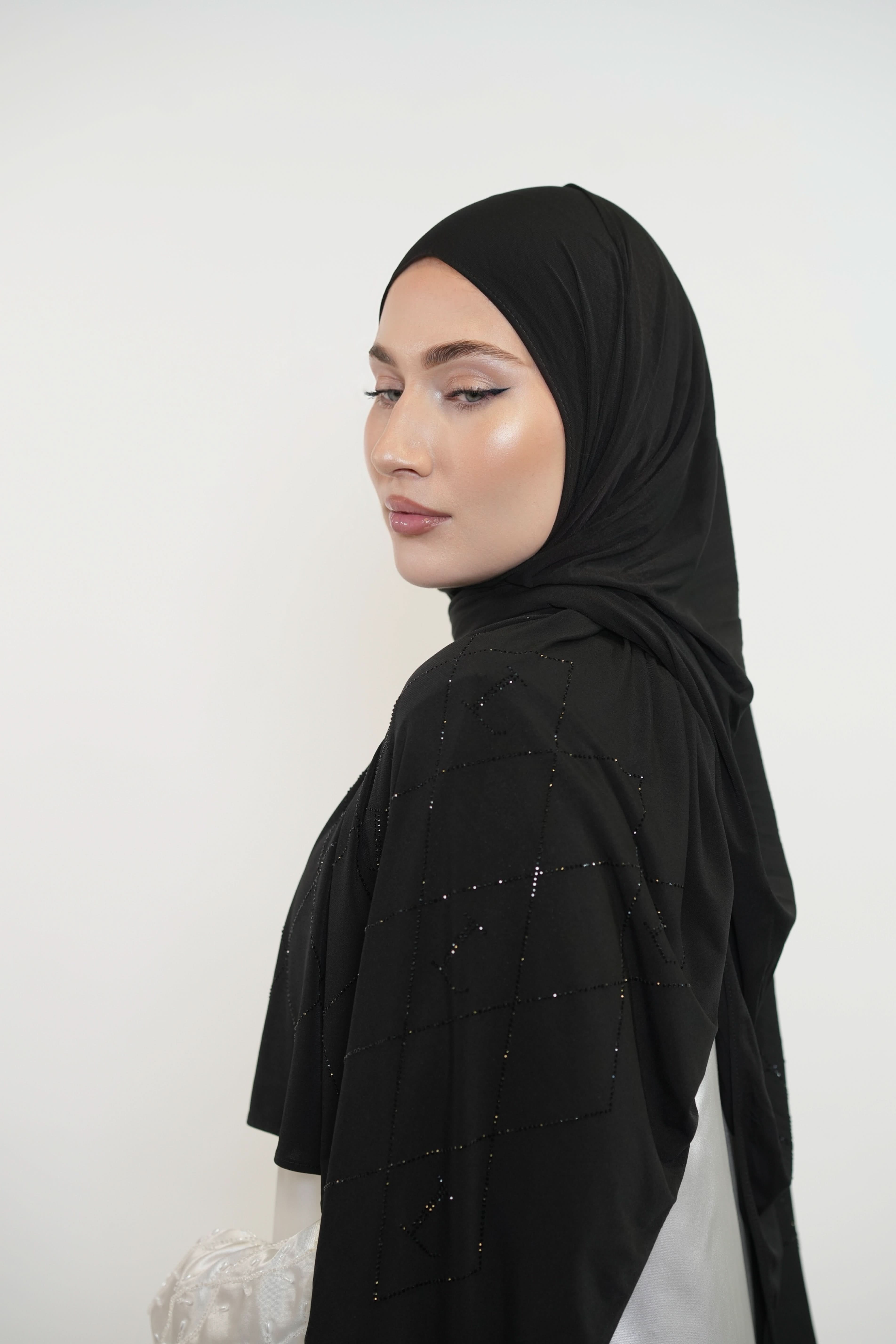 Premium Jersey Strass “L” - black - Losyana.Shop