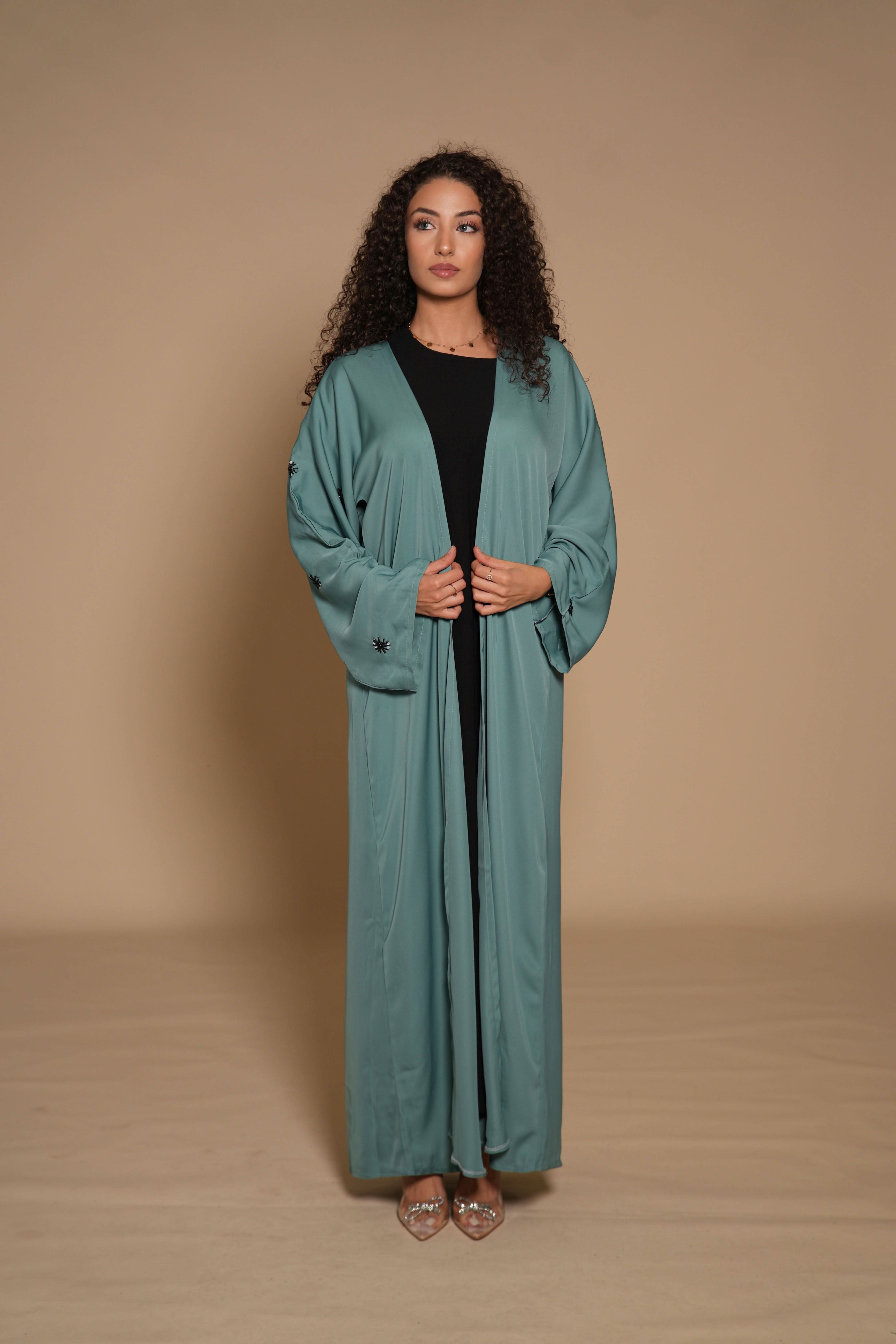 French Abaya - sky blue - Losyana.Shop