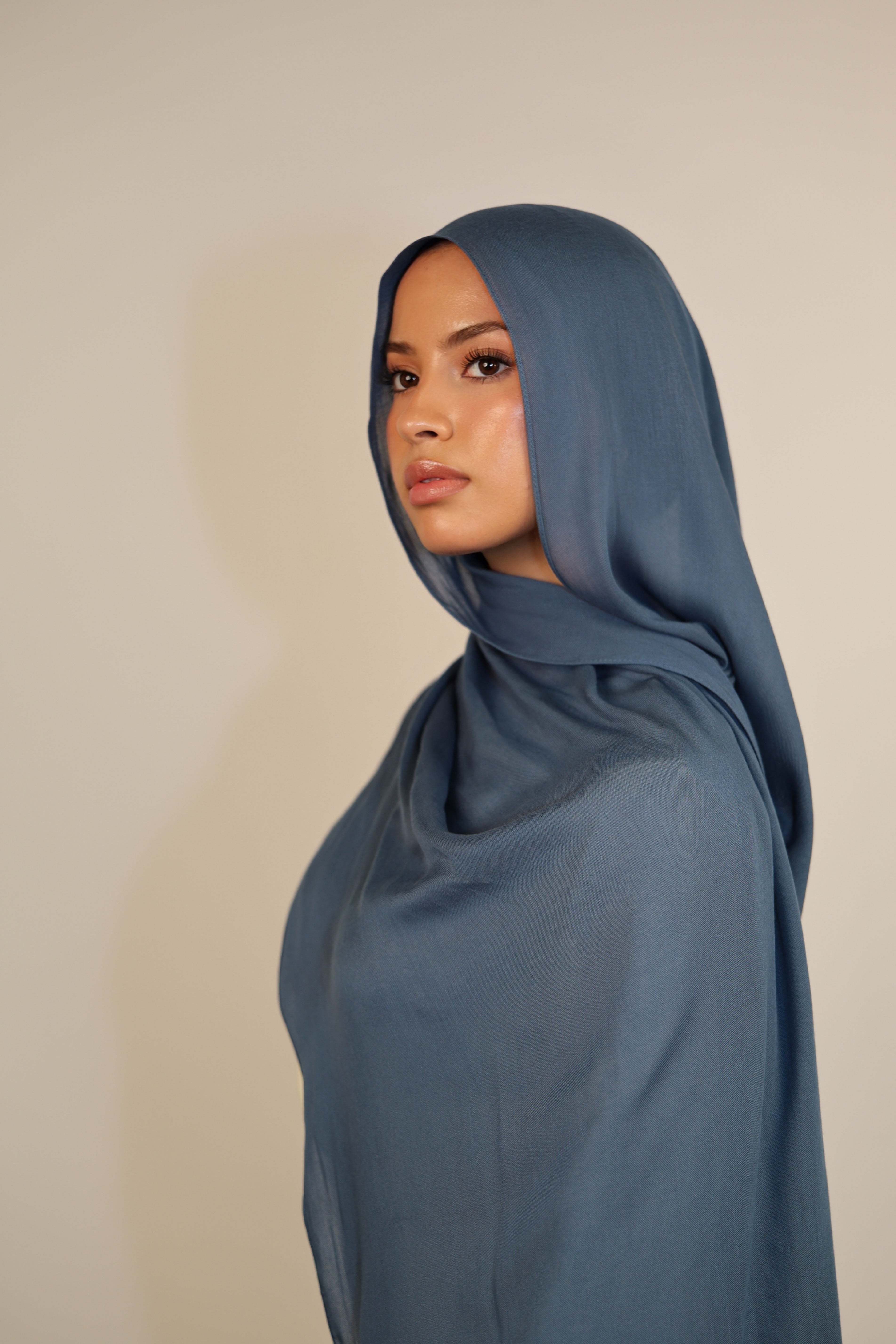 Lightweight Modal Hijab - Slate Blue