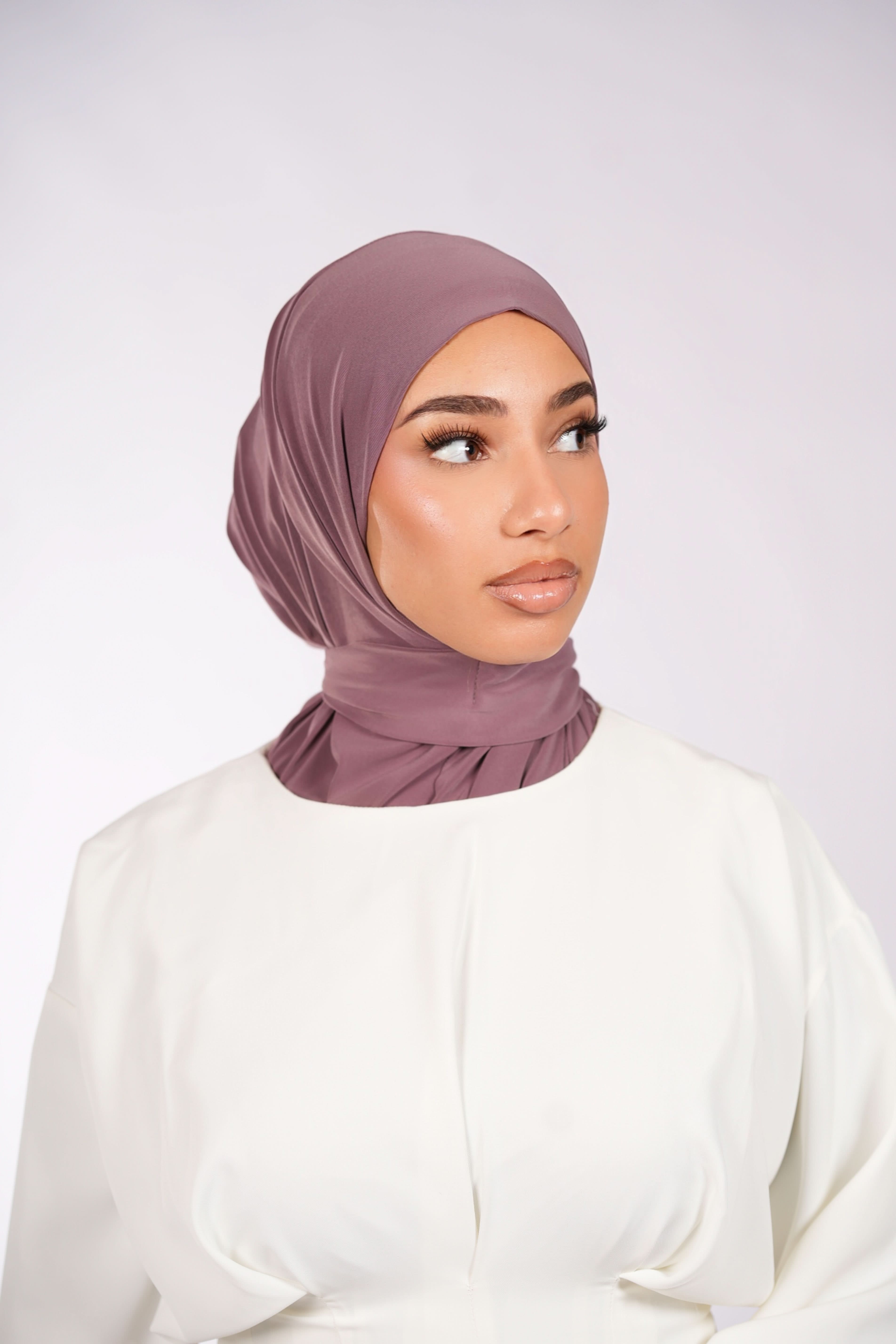 Instant Hijab - dark lavender