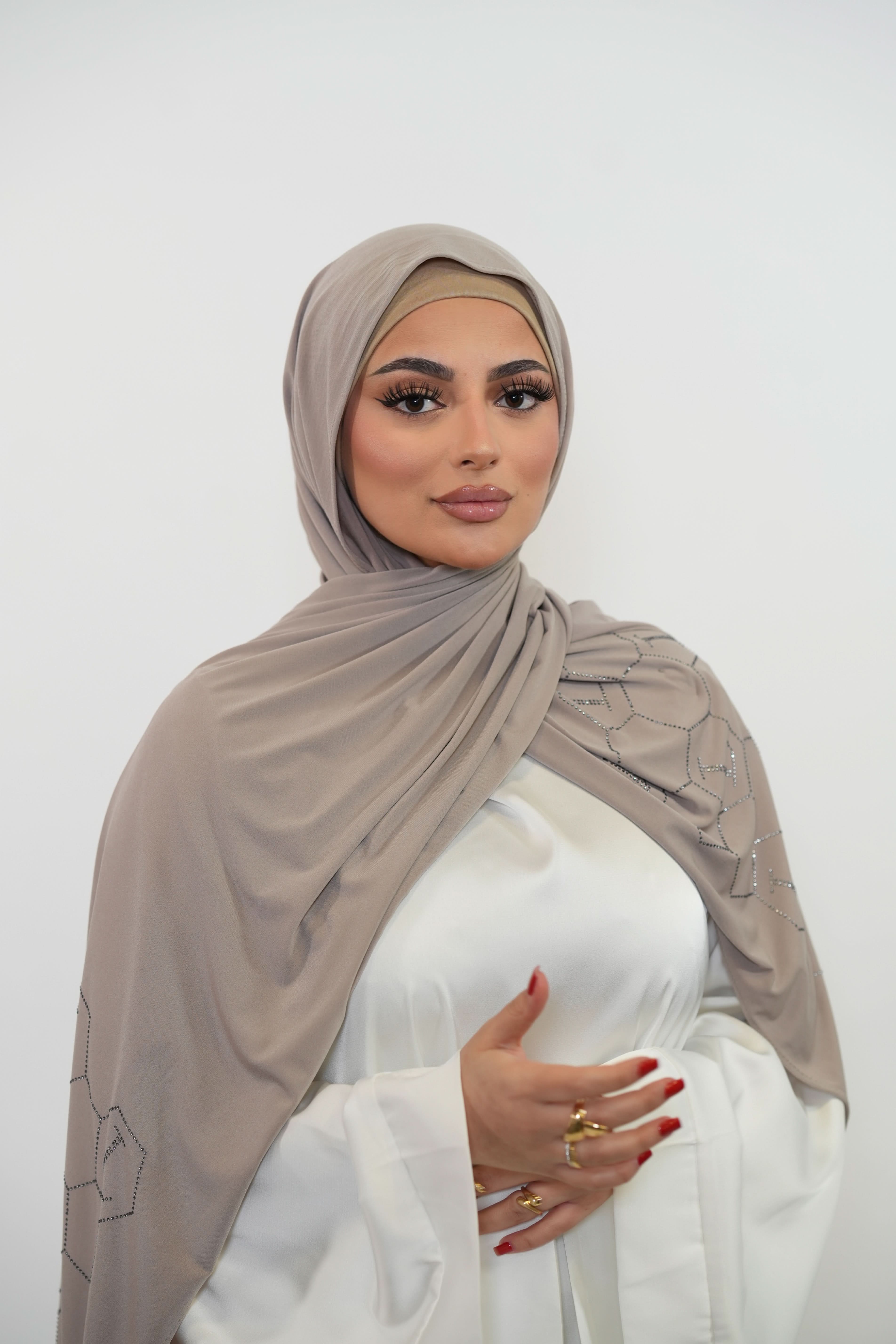 Premium Jersey Strass “L” - mushroom - Losyana.Shop