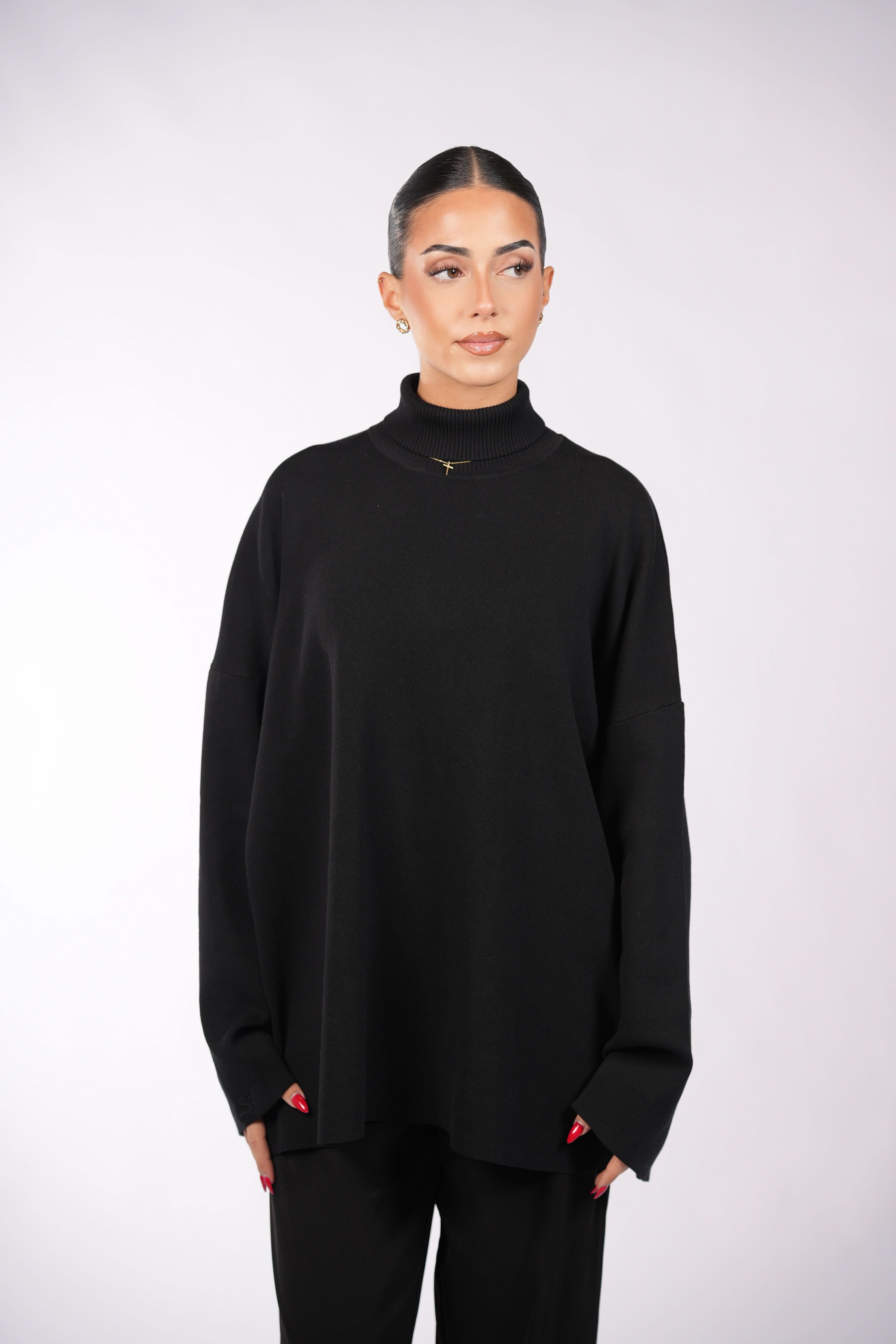vienna luxury knit - black