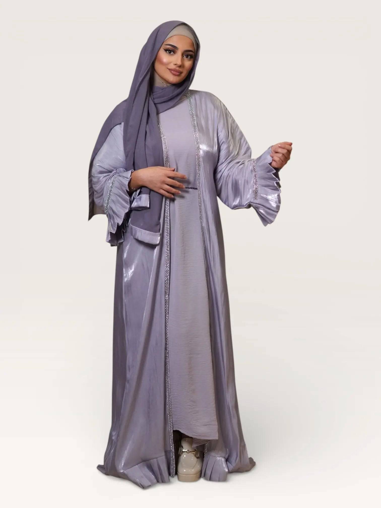 Emirate abaya - lavendel - Losyana.Shop