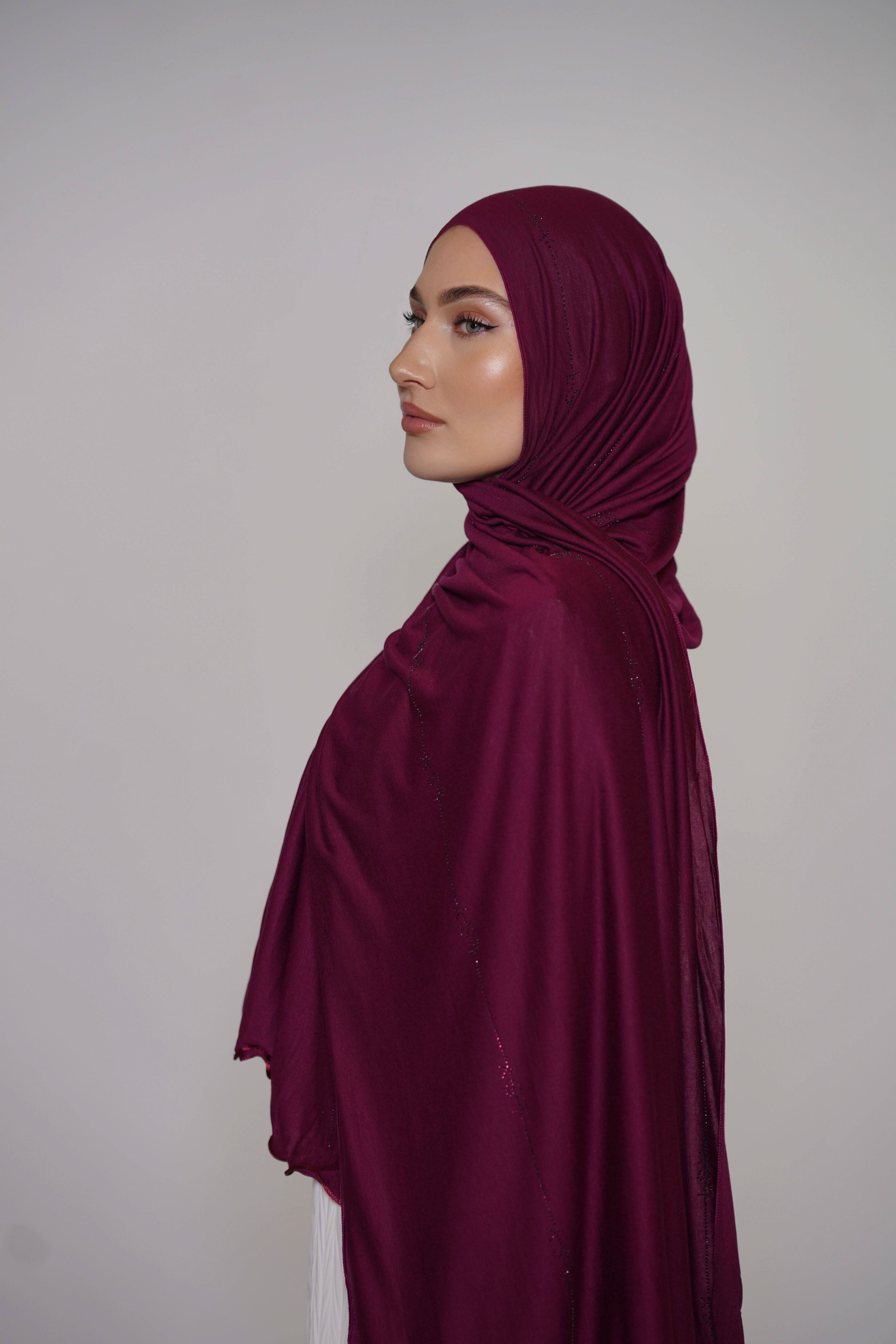 LSY Diamond Jersey - Berry - Losyana.Shop