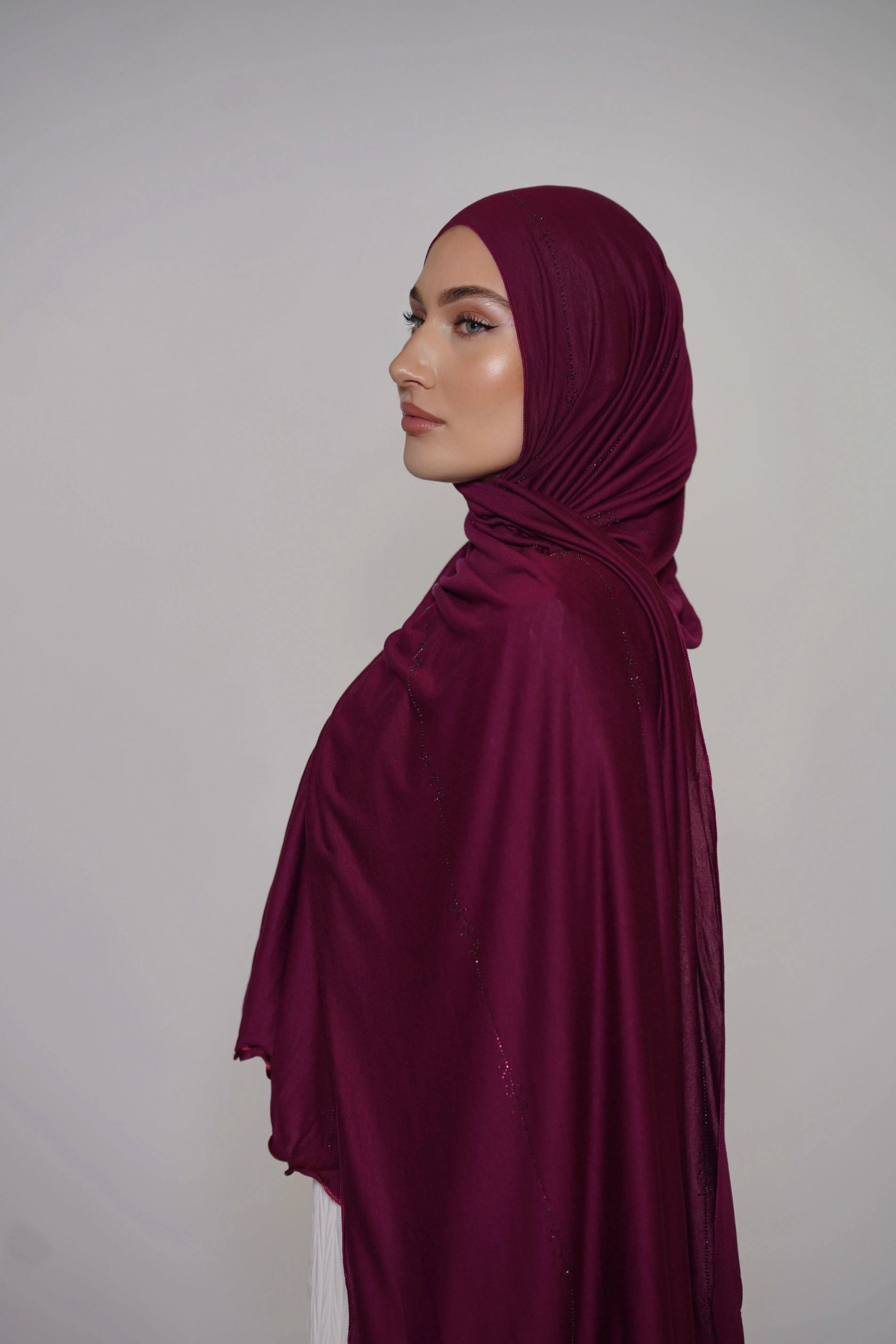 LSY Diamond Jersey - Berry - Losyana.Shop