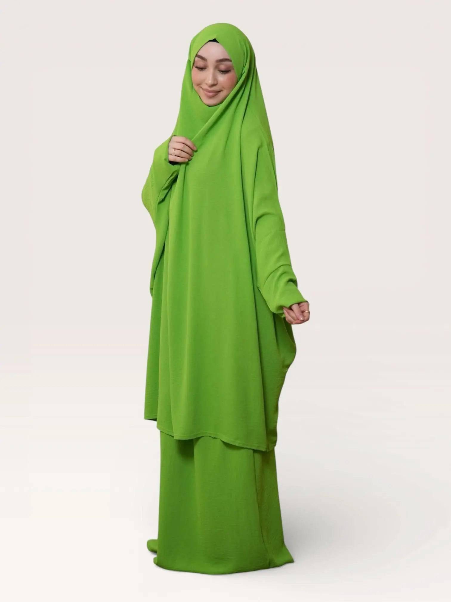 jazz jilbab - green - Losyana.Shop