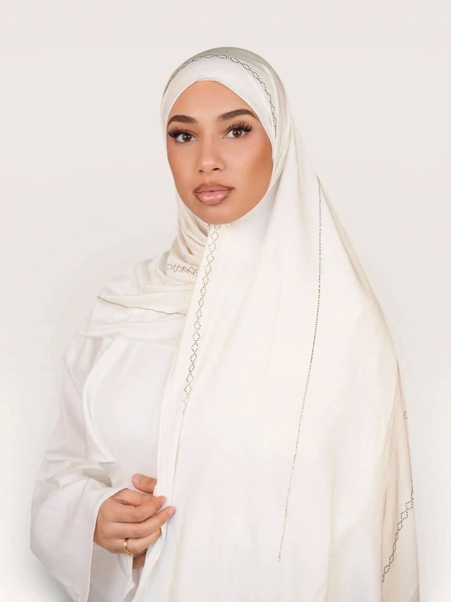 Diamond Satin premium Jersey - white Losyana.Shop