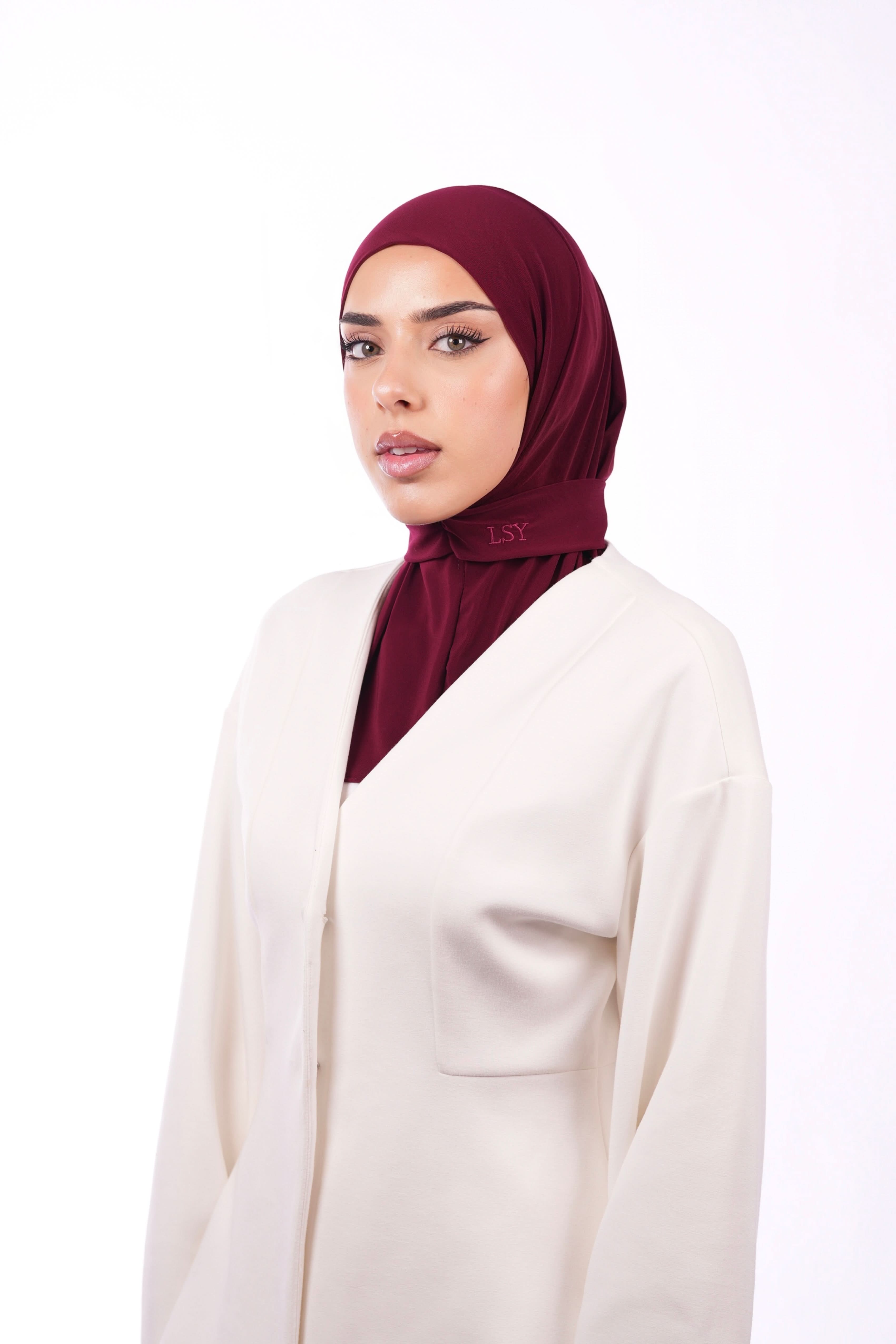 Instant Hijab - bordeaux - Losyana.Shop