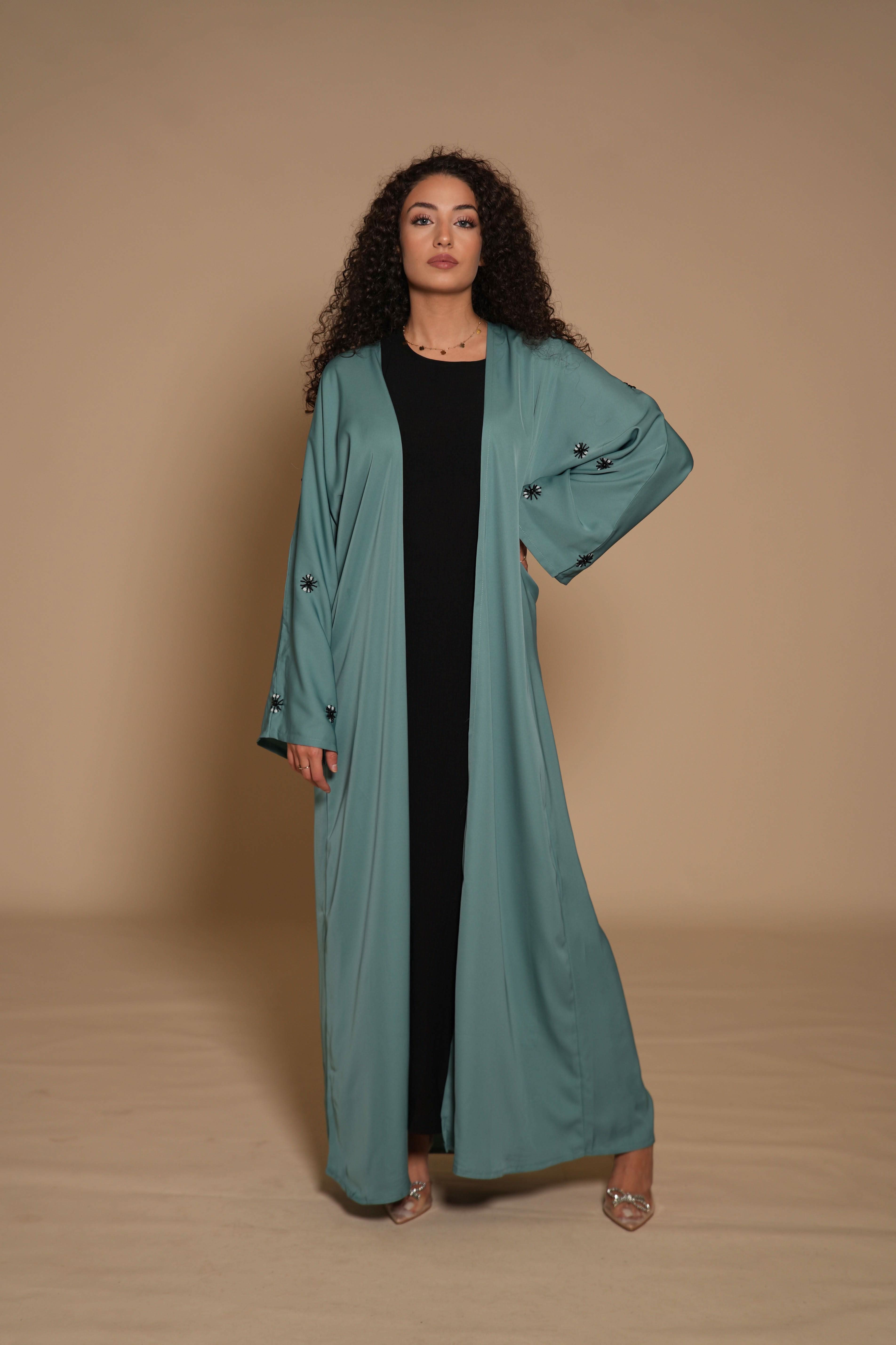 French Abaya - sky blue - Losyana.Shop
