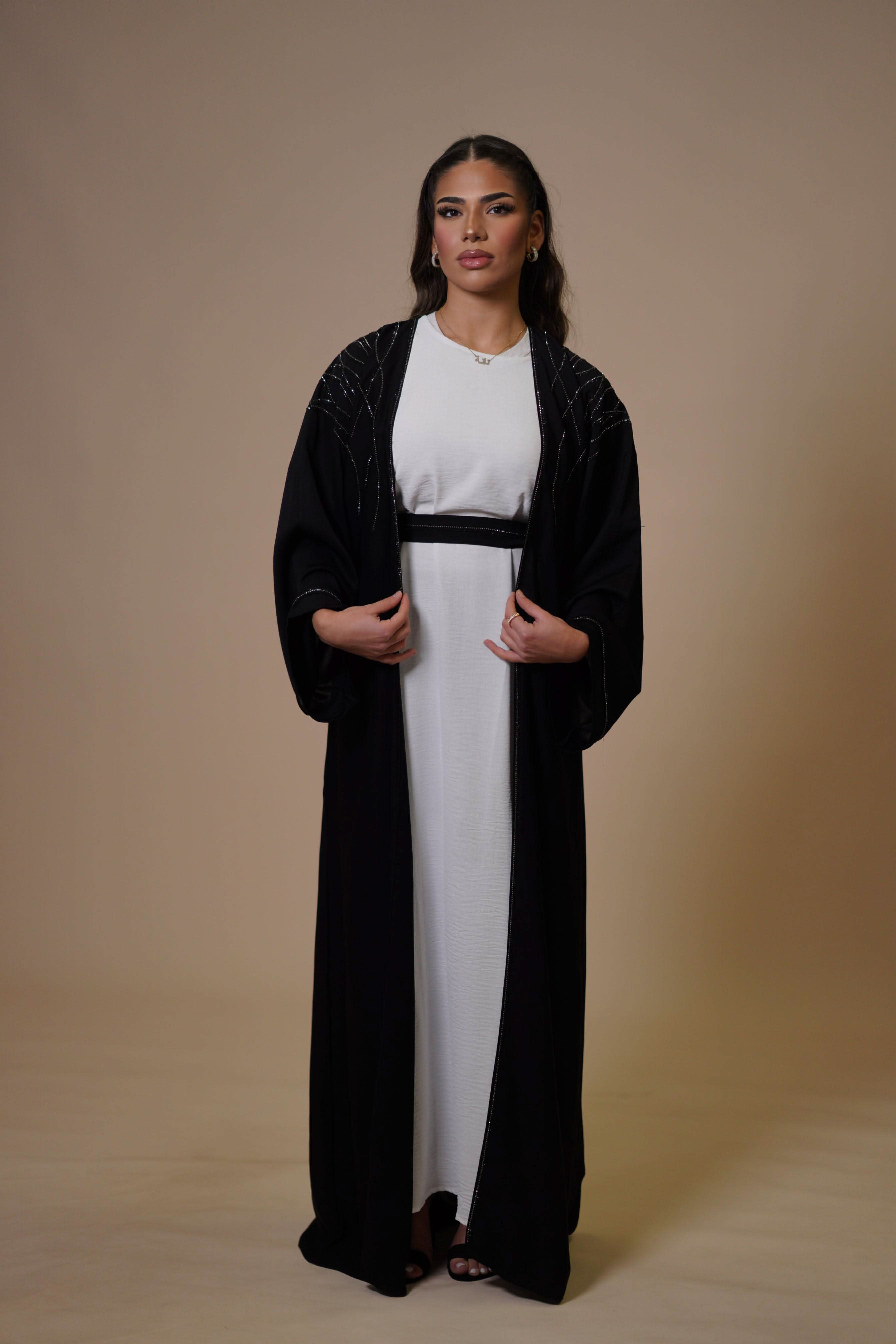 Outlet Emirate abaya - black - Losyana.Shop