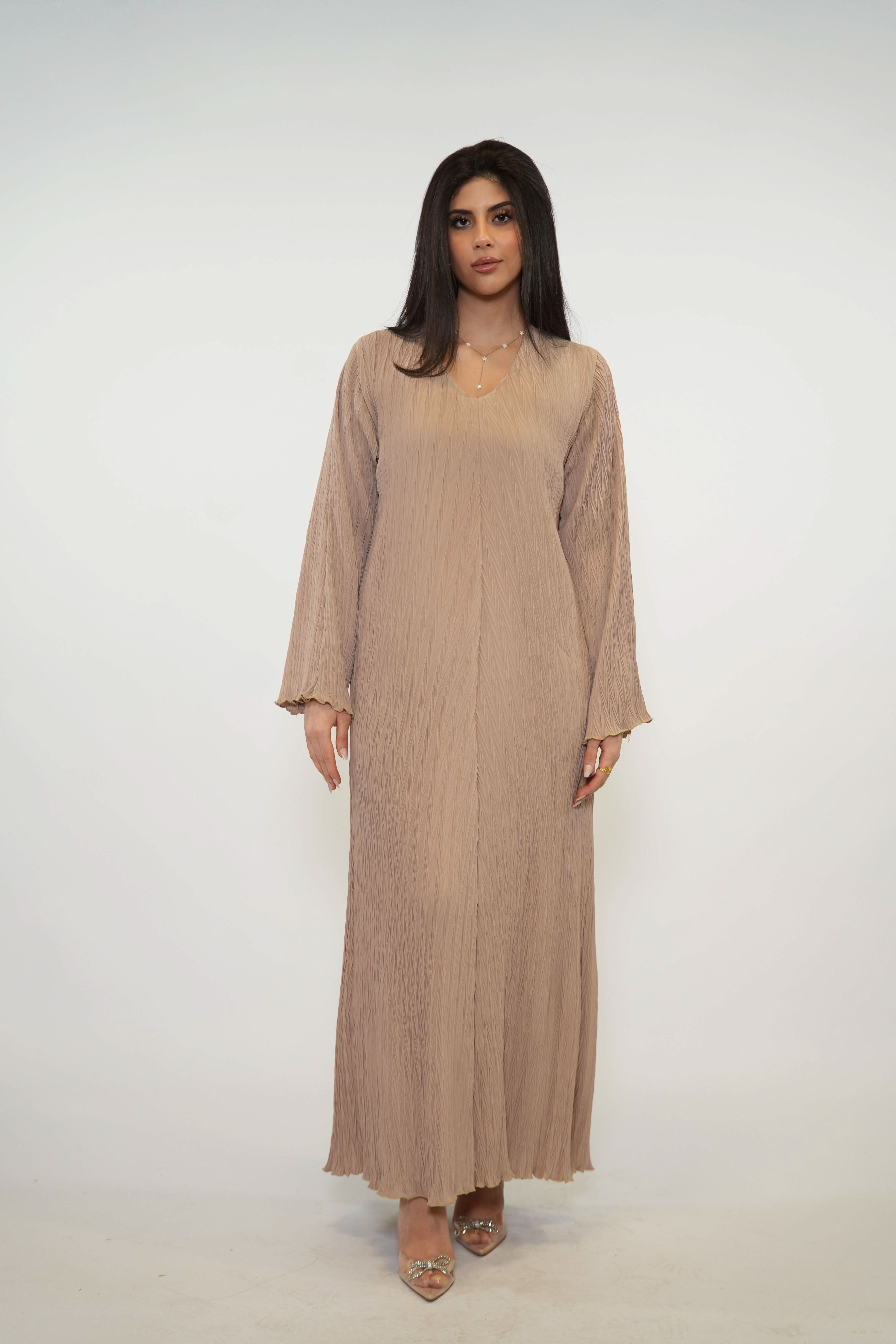 dress - beige - Losyana.Shop