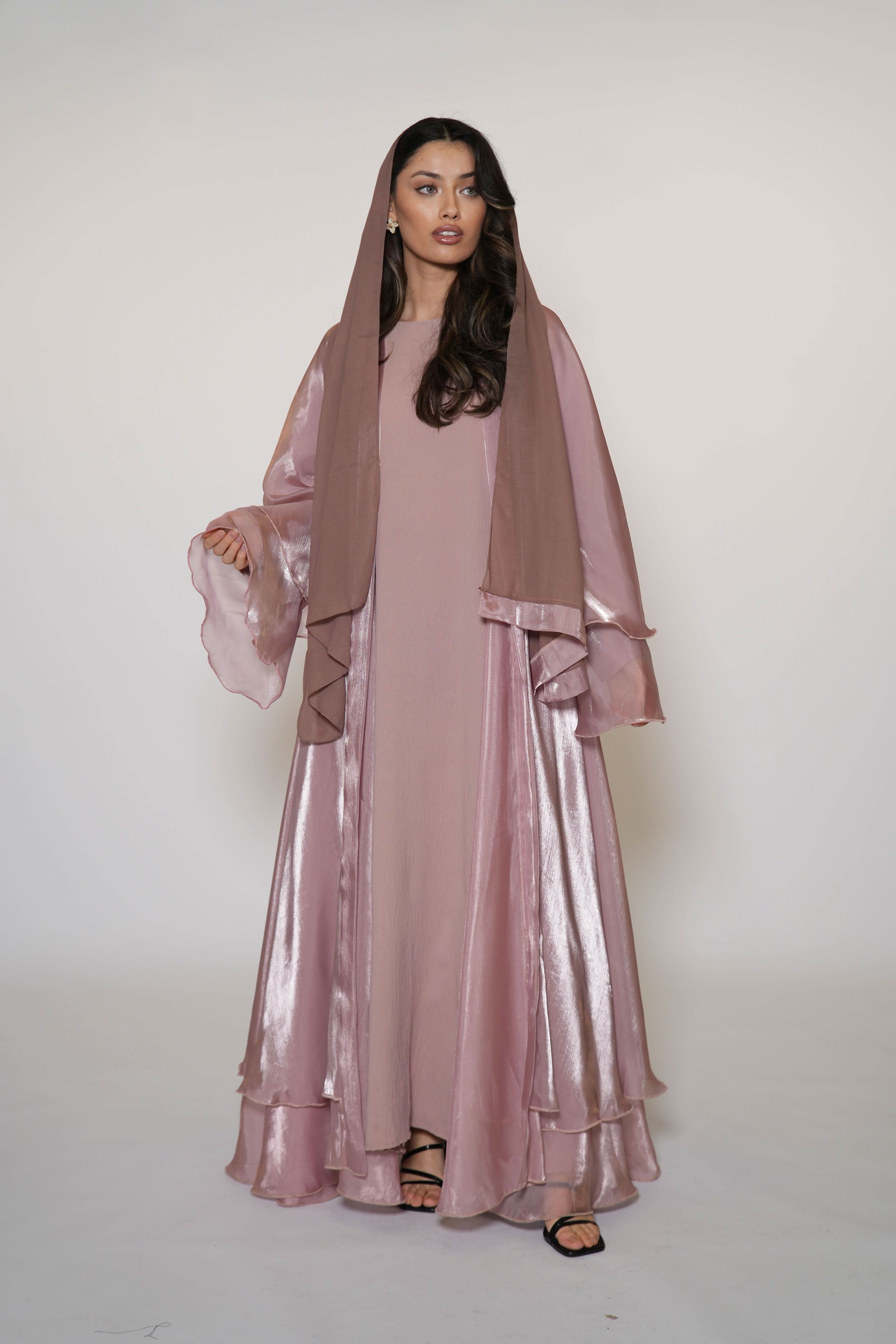 Flower Abaya - Rose - Losyana.Shop