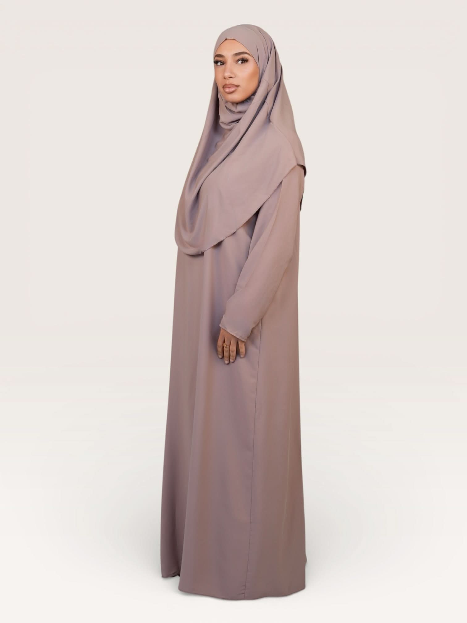 prayer dress medina - taupe - Losyana.Shop