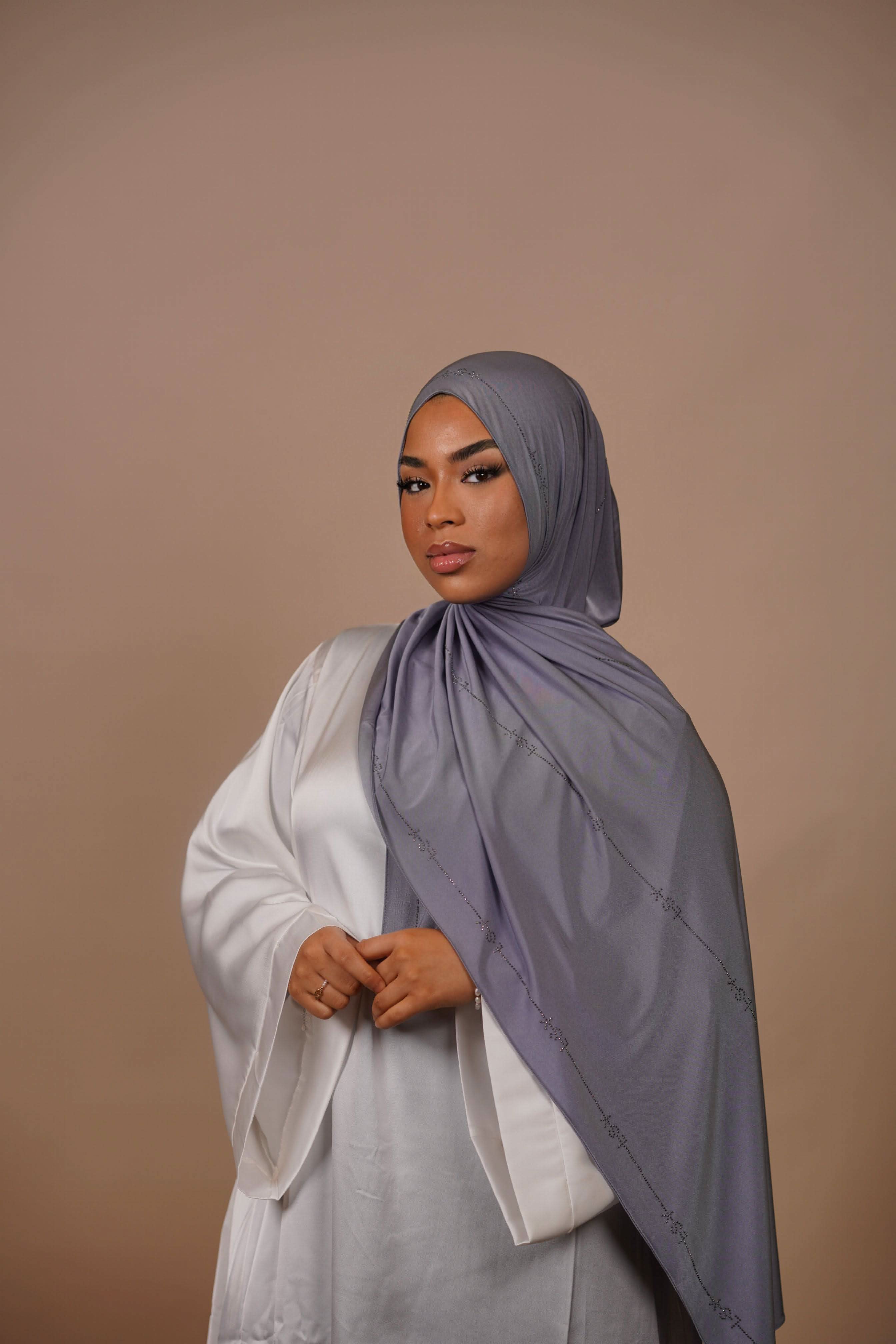 LSY Satin Premium Jersey - lavender grey - Losyana.Shop