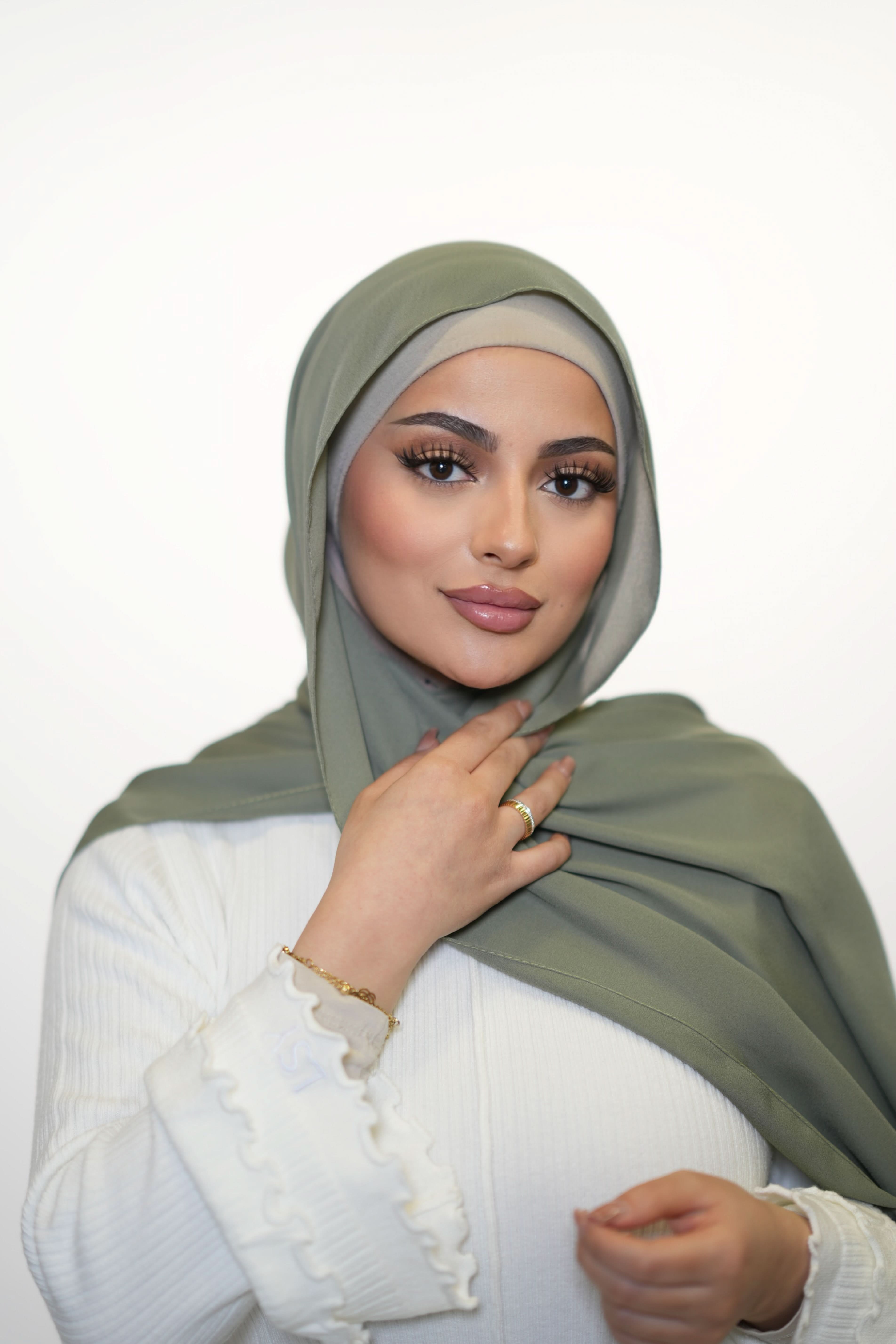 Crepe - olive green - Losyana.Shop