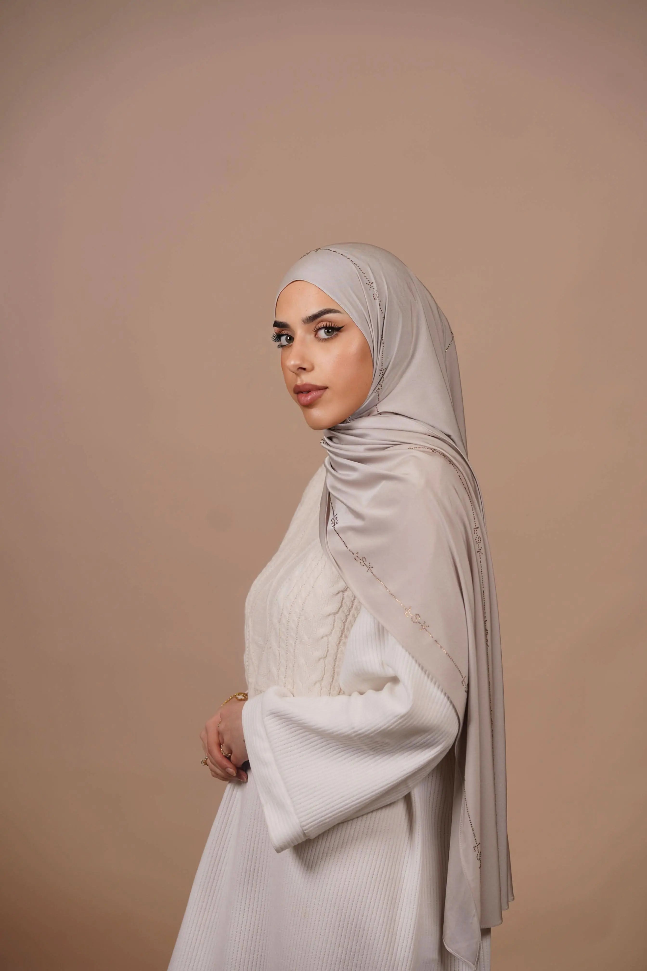 LSY Satin Premium Jersey - ashy beige - Losyana.Shop