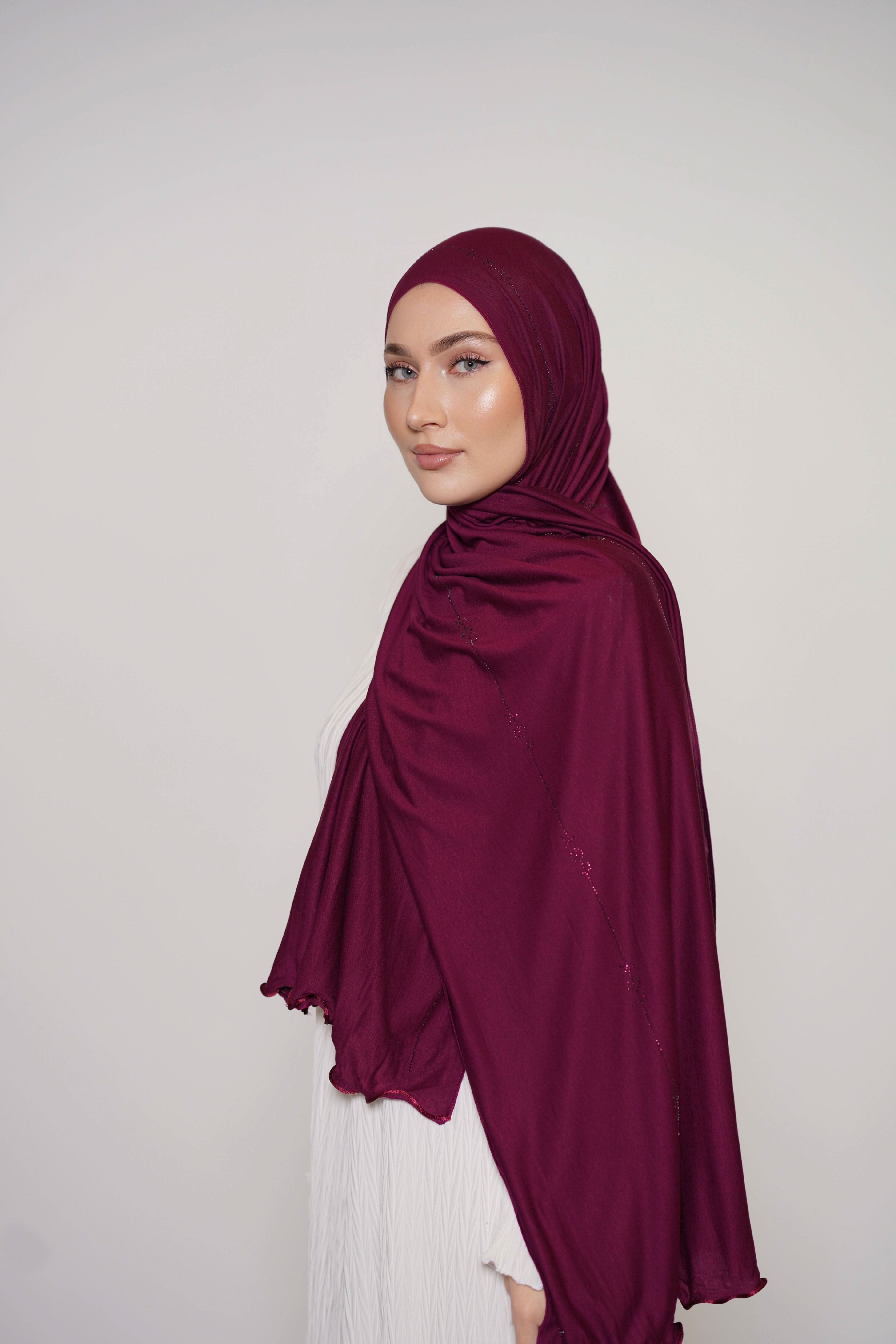 LSY Diamond Jersey - Berry - Losyana.Shop