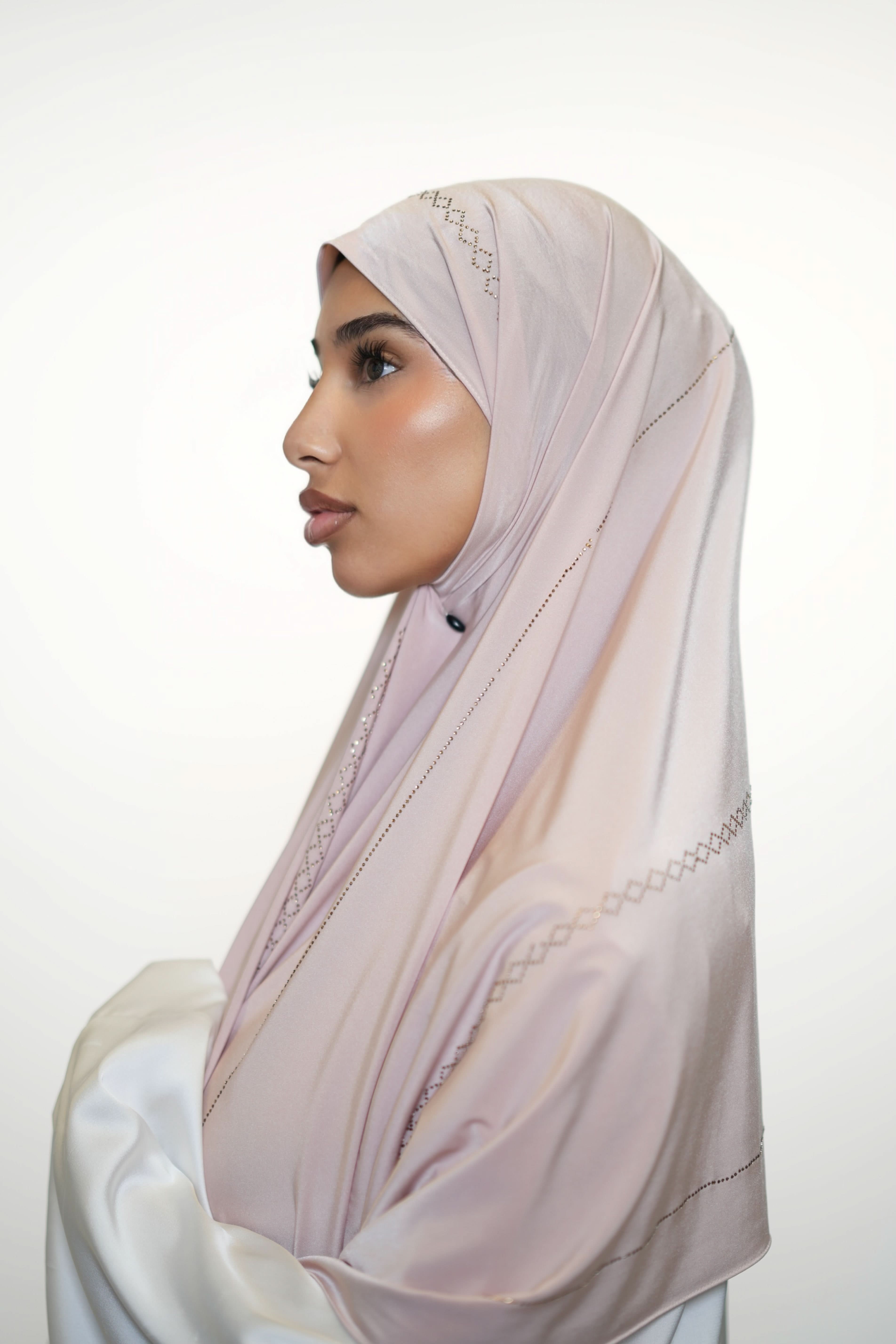 Diamond Satin premium Jersey - light rose - Losyana.Shop