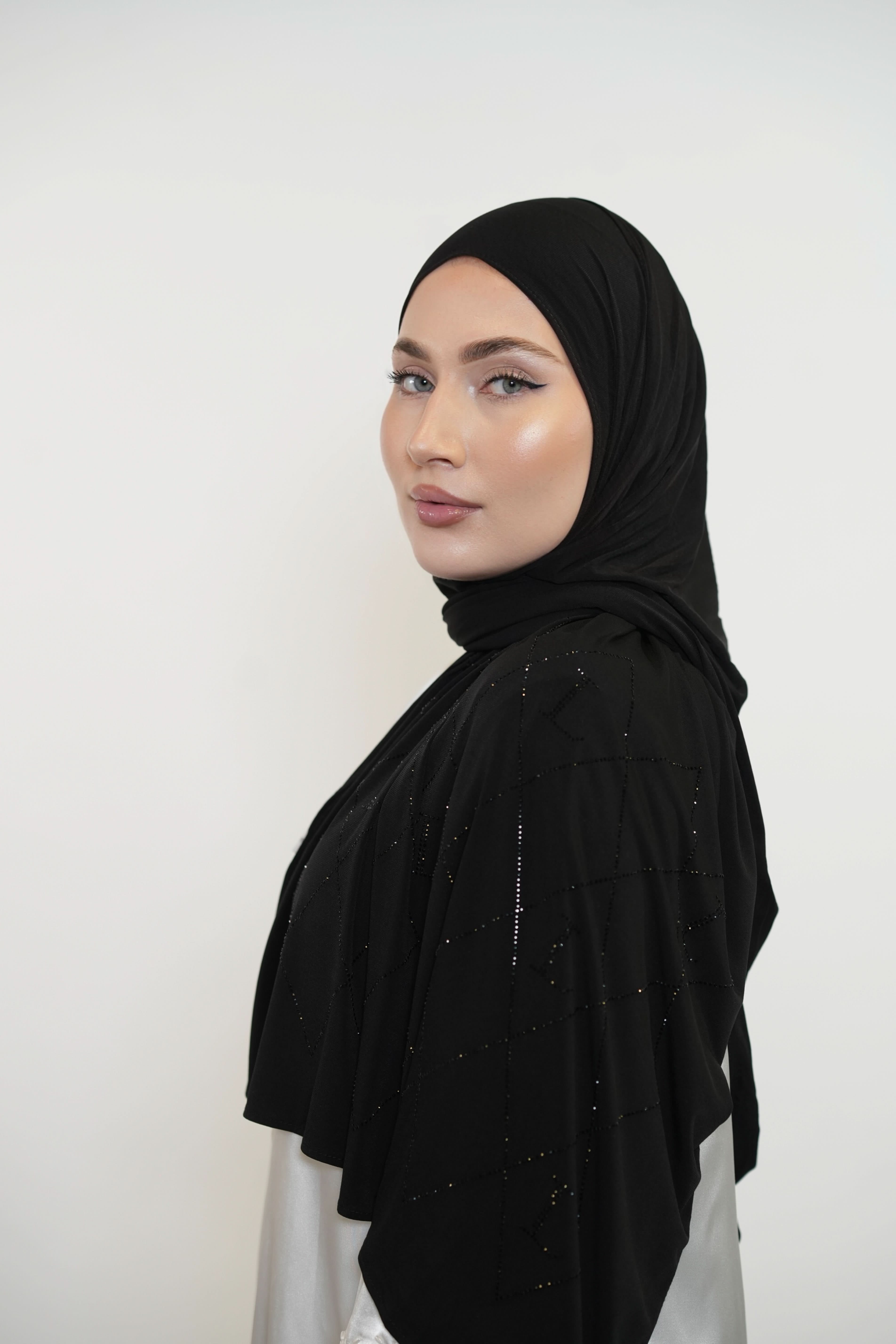 Premium Jersey Strass “L” - black - Losyana.Shop