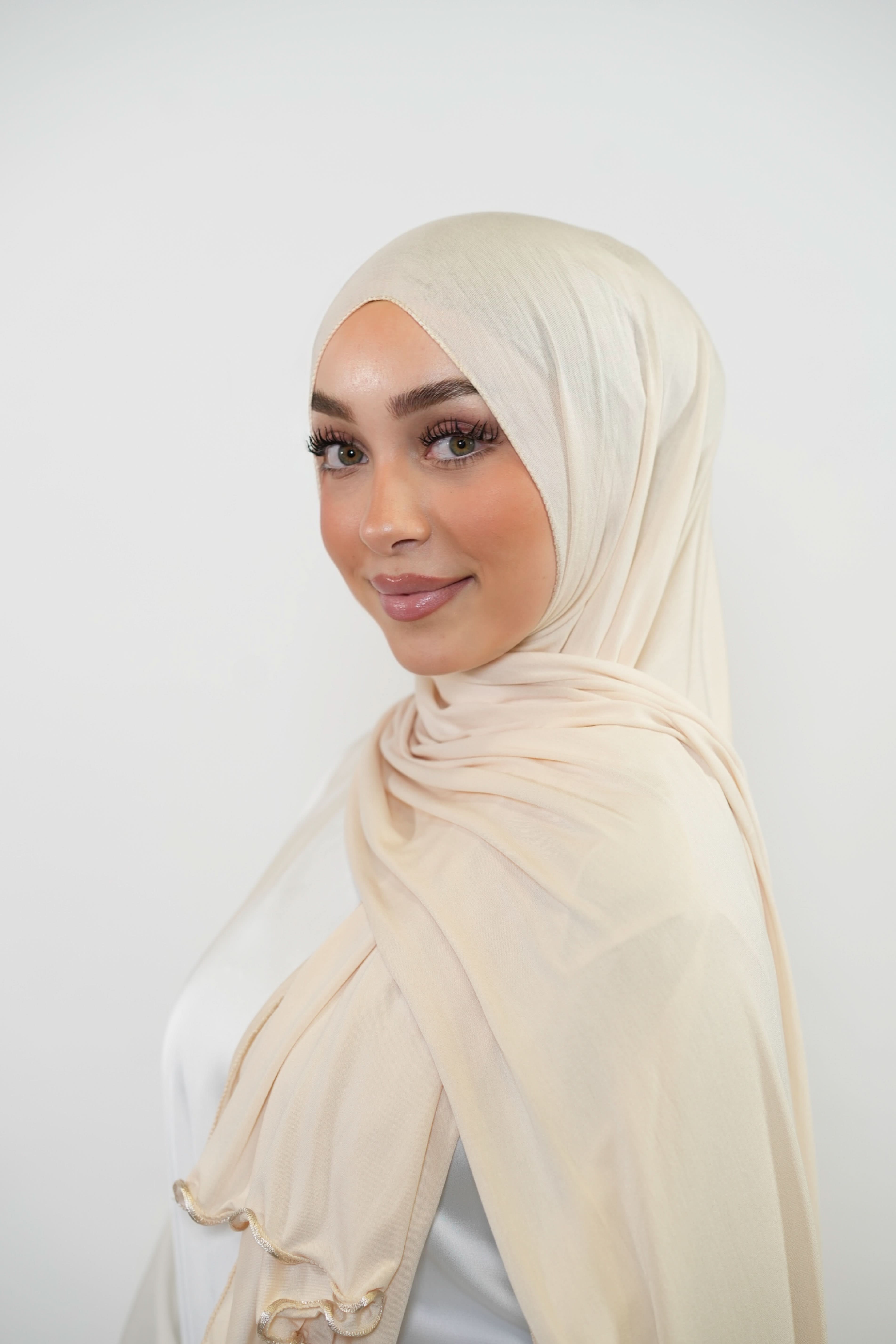 Jersey Line - cream white - Losyana.Shop