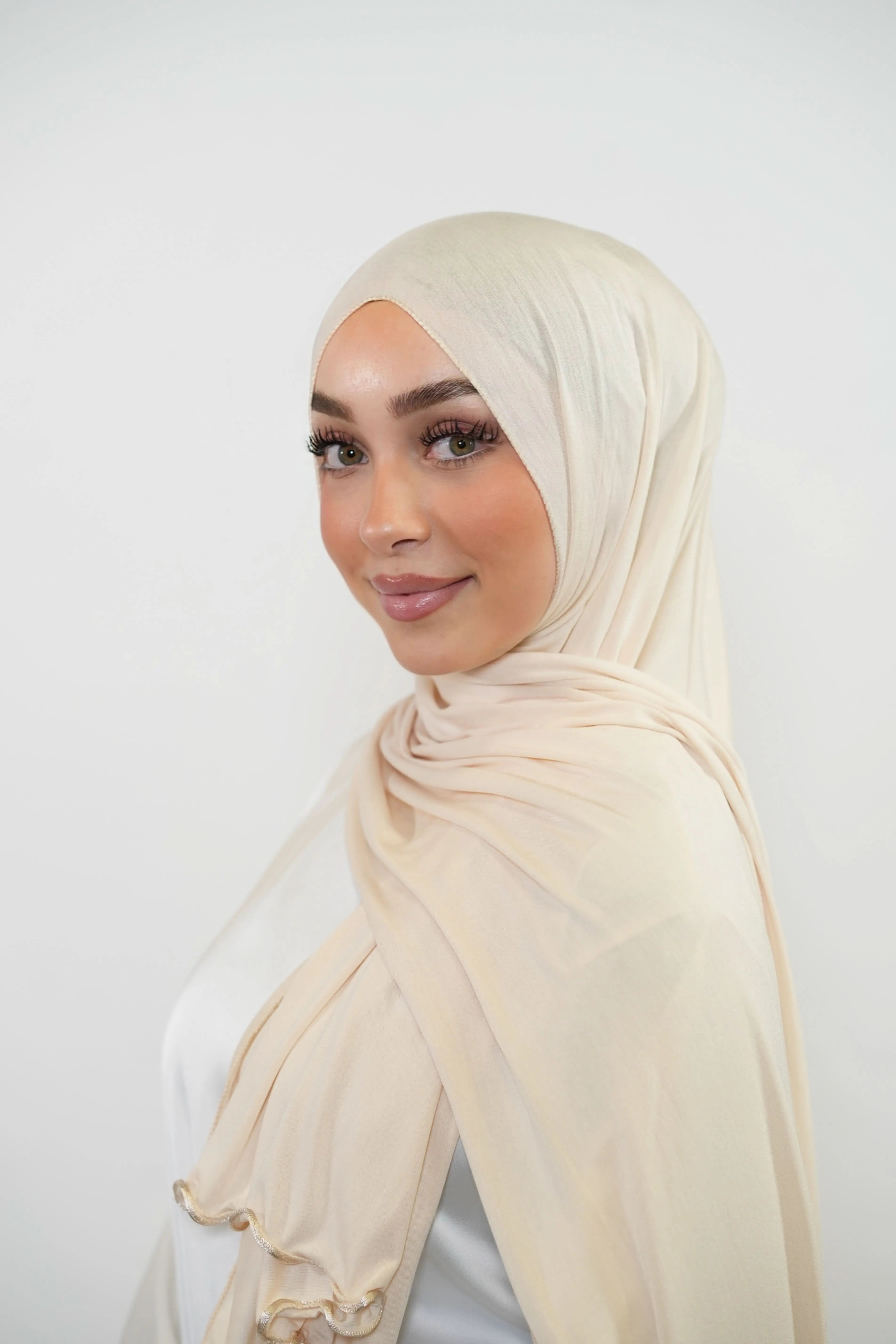 Jersey Line - cream white - Losyana.Shop