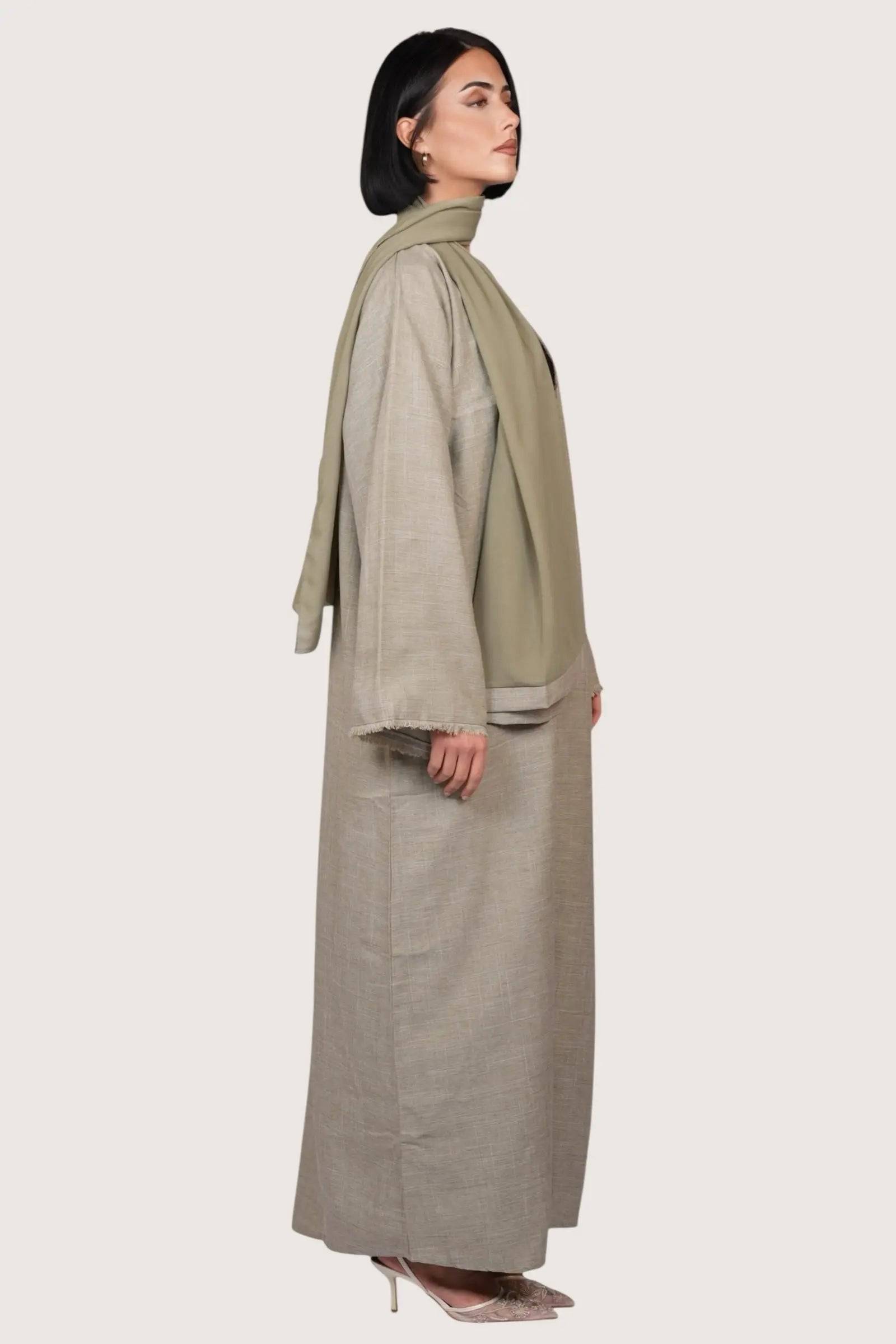 Linen set - pistachio Losyana.Shop