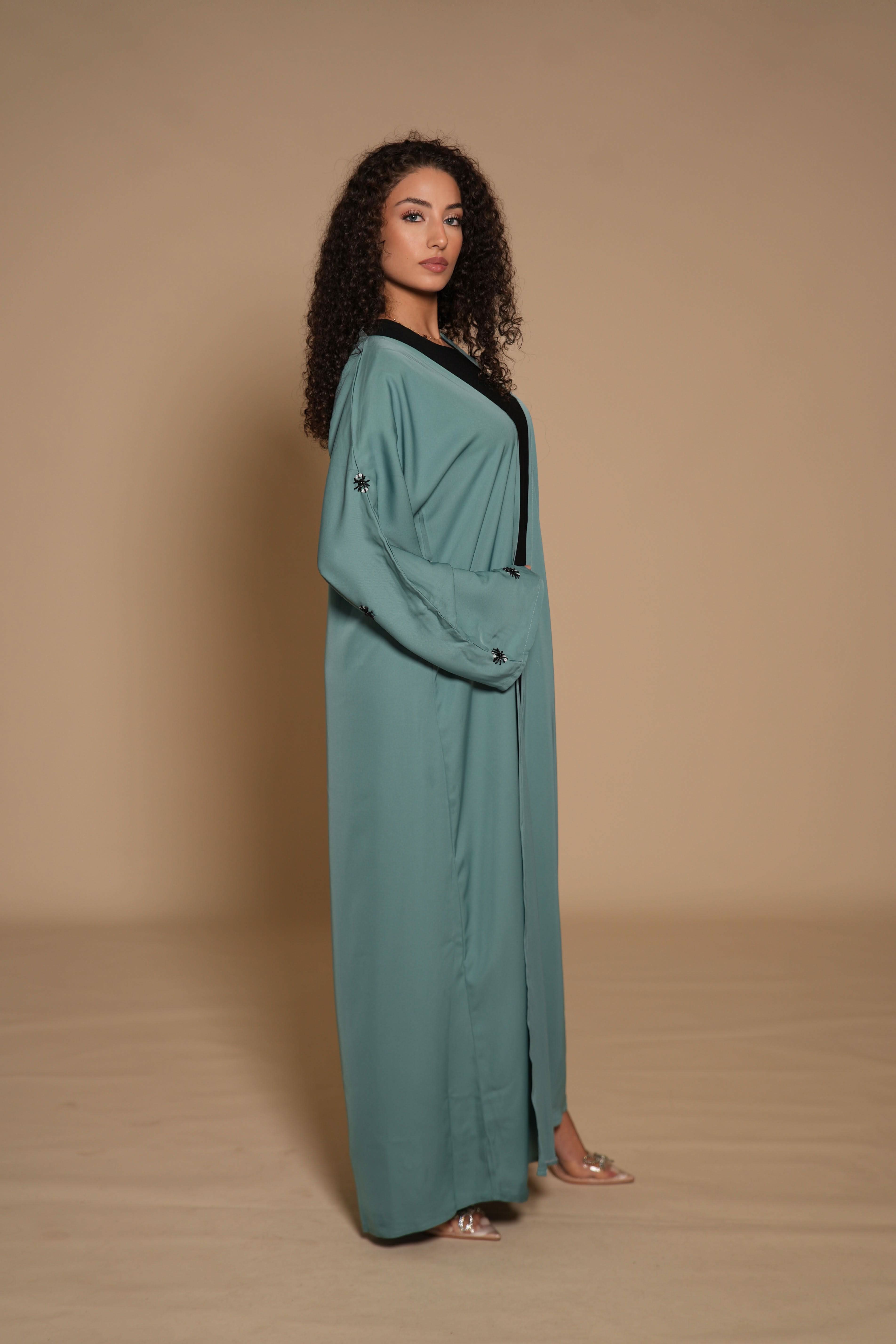 French Abaya - sky blue - Losyana.Shop