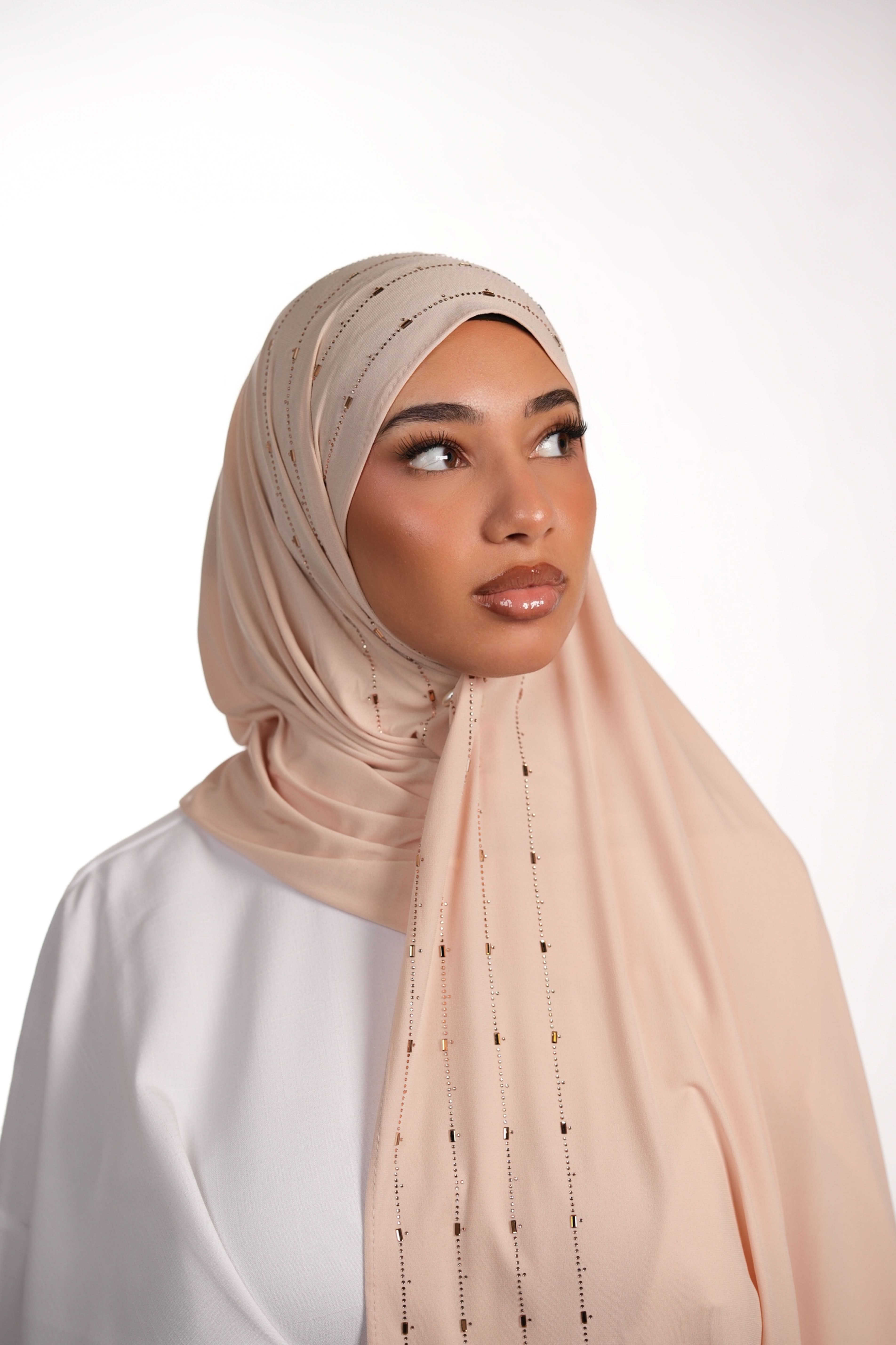 Premium Jersey Strass - light peach - Losyana.Shop