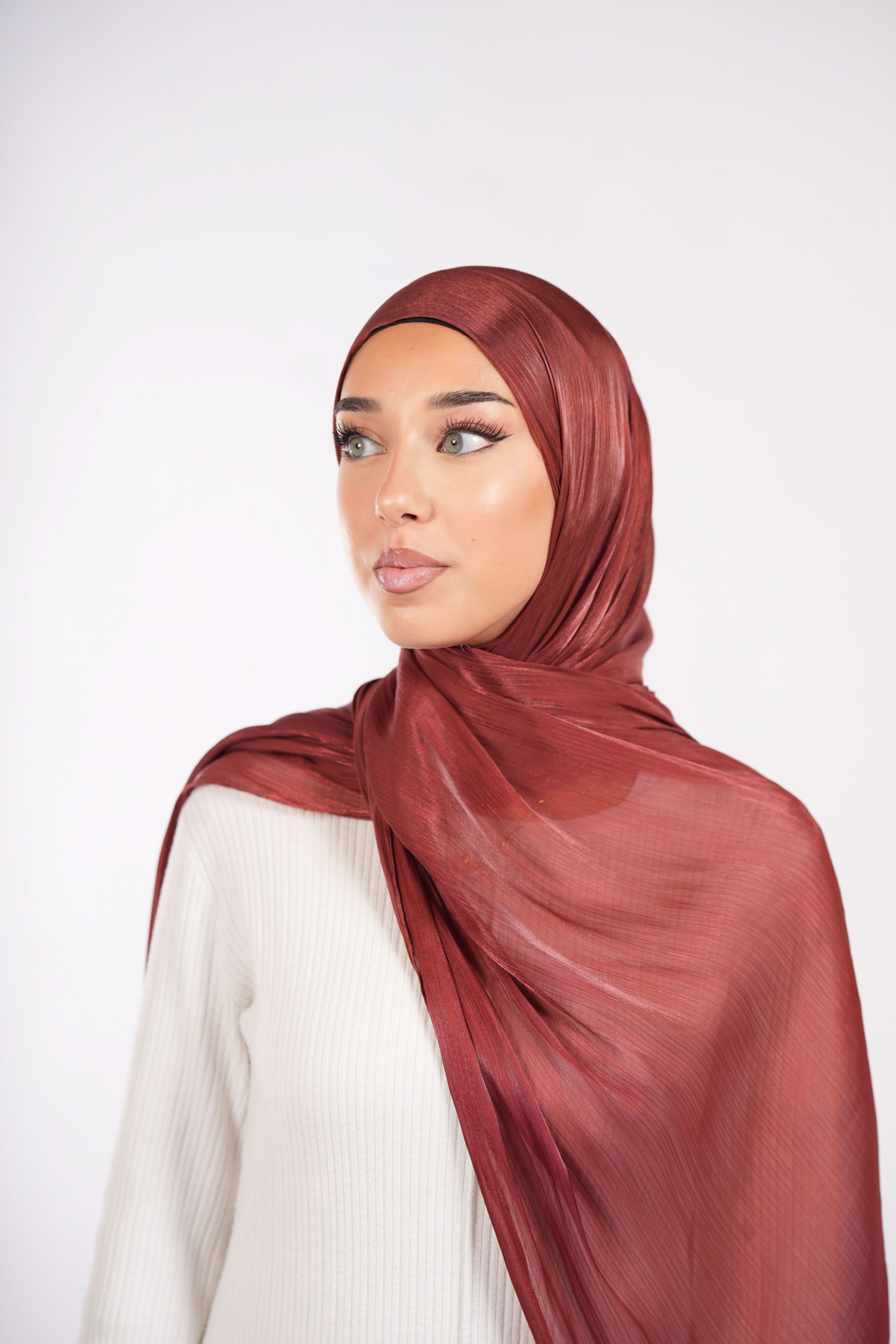 Organza Hijab - Red - Losyana.Shop