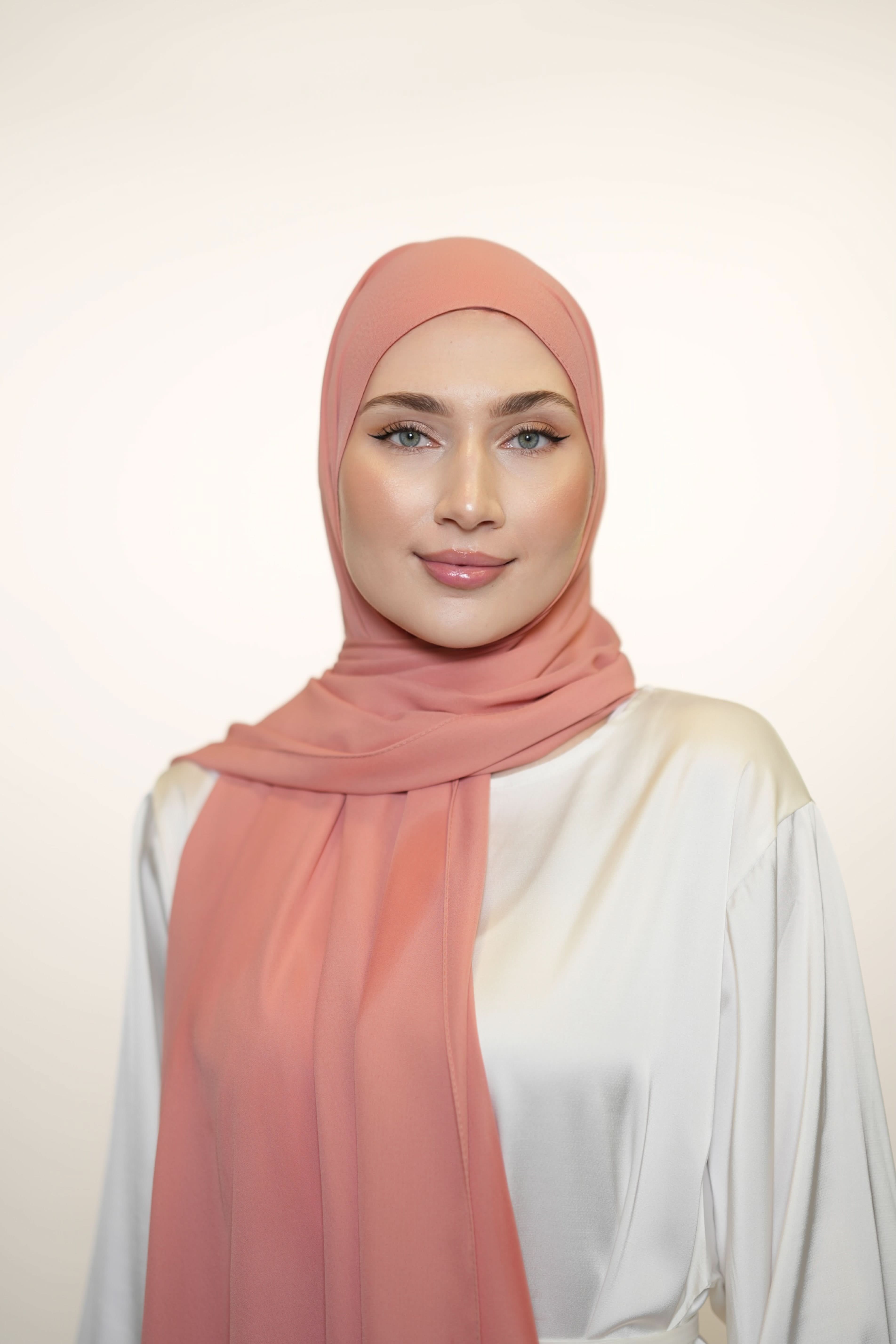 Crepe - coral - Losyana.Shop