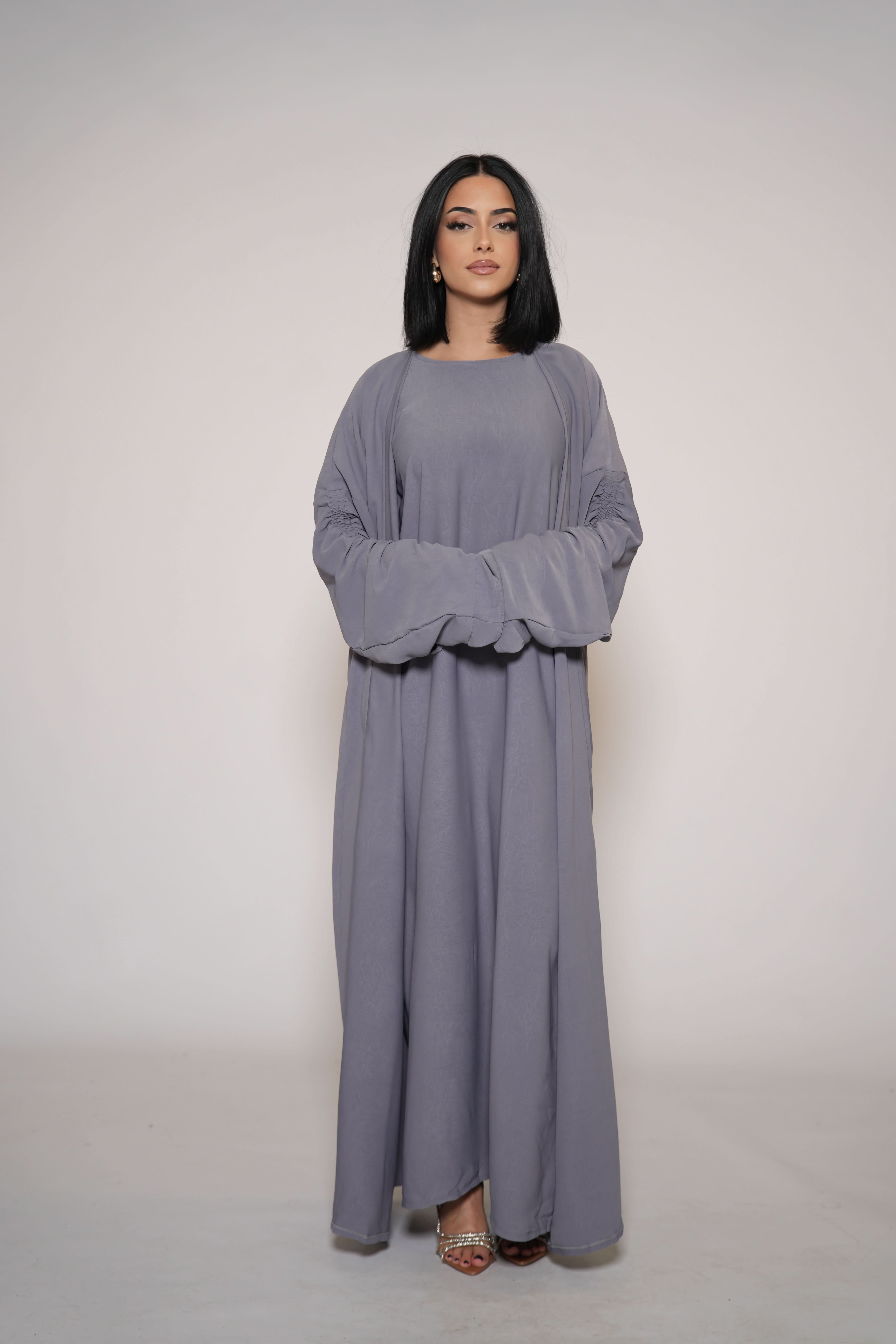 daily Abaya - grey - Losyana.Shop