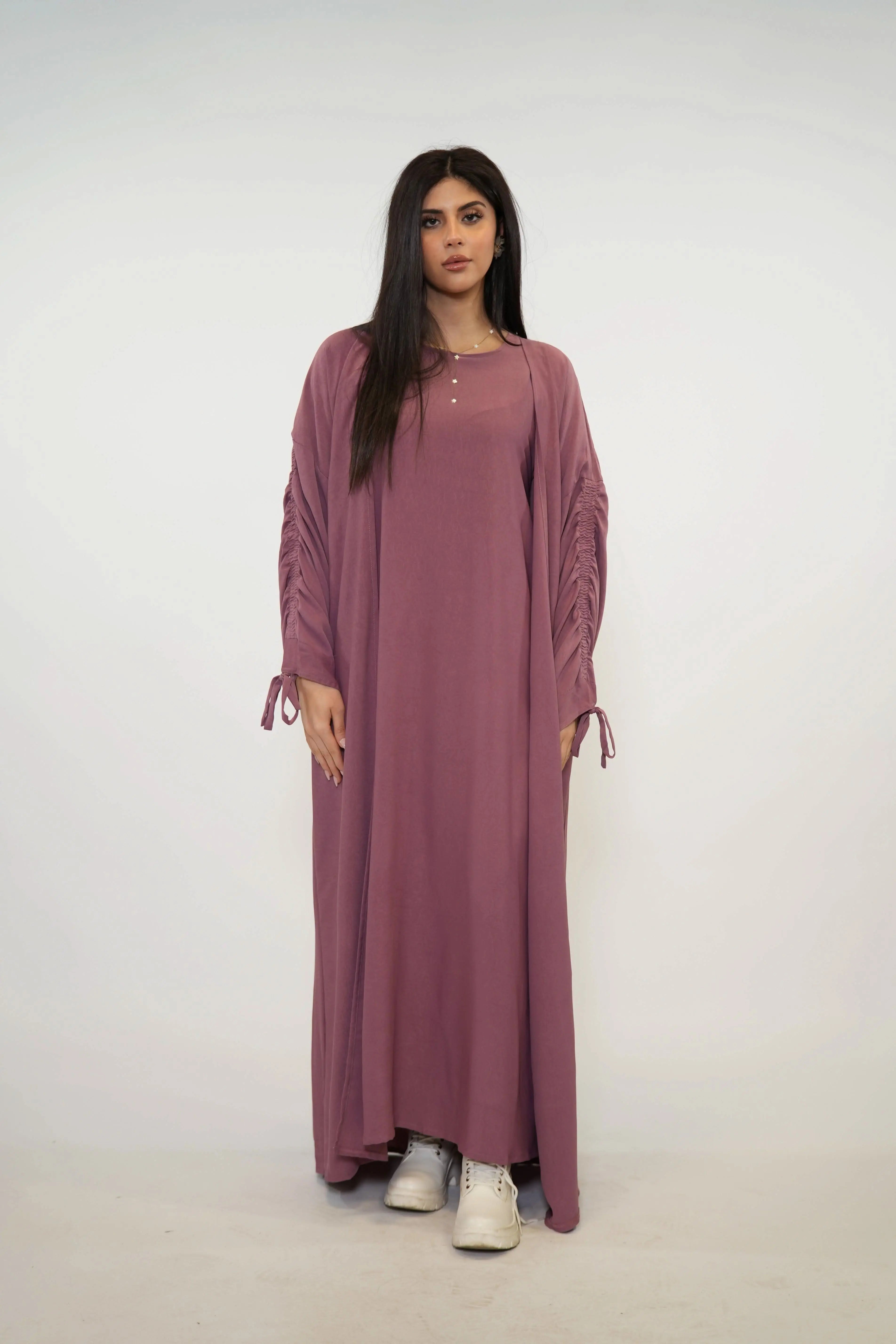 Abaya Set - dark rose - Losyana.Shop