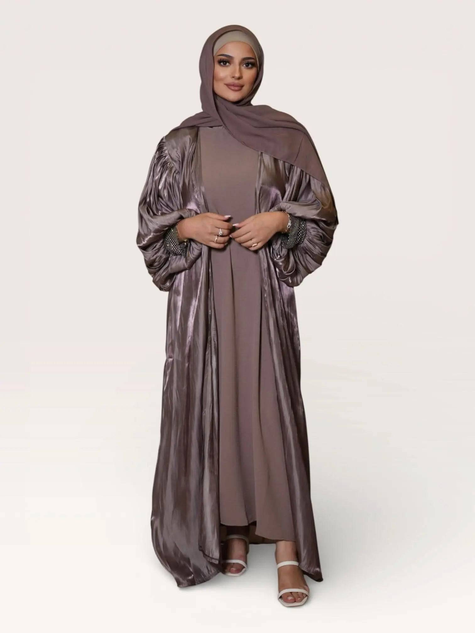 Dubai Abaya - mocca brown - Losyana.Shop