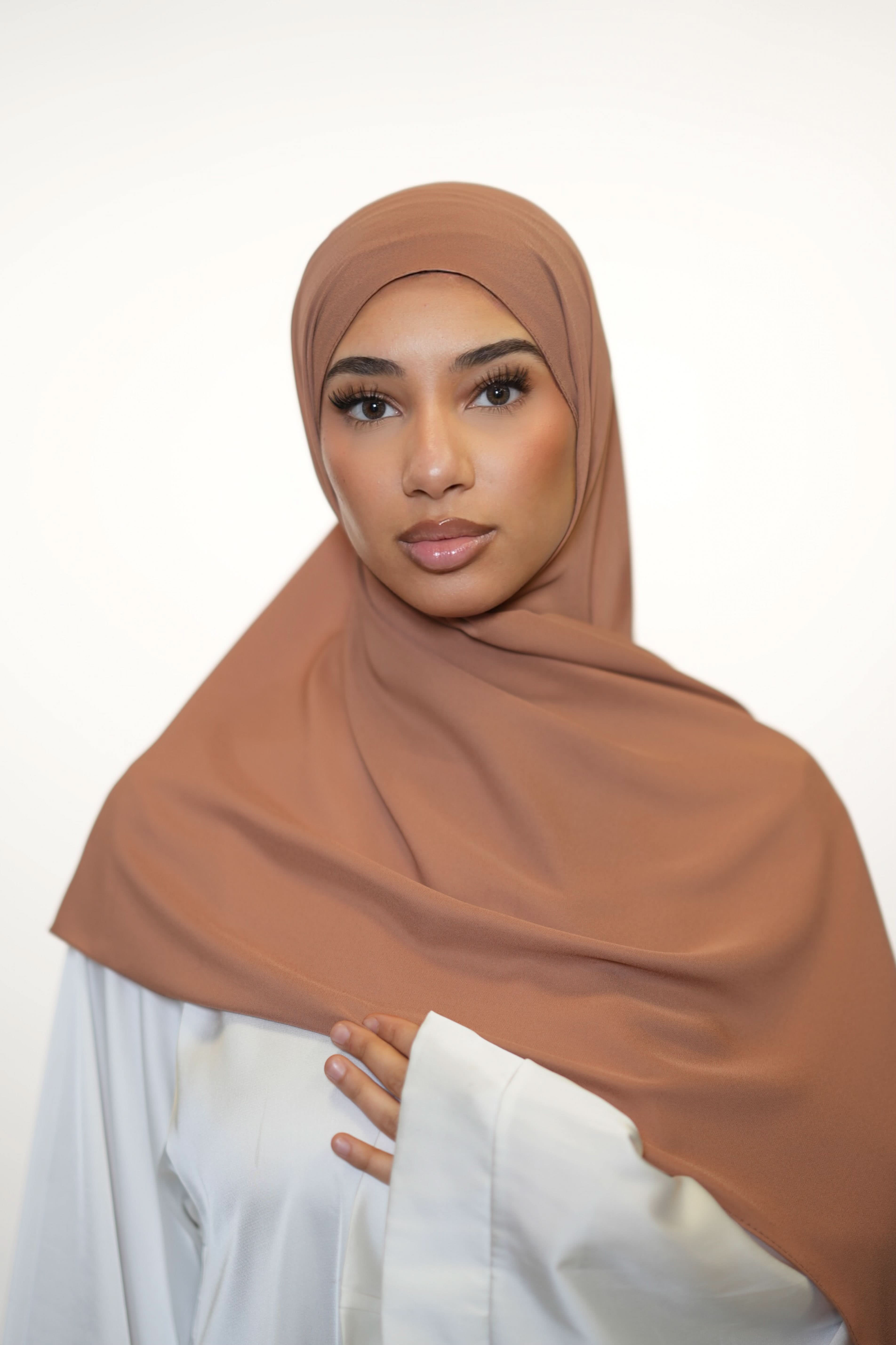 Crepe - dark peach - Losyana.Shop