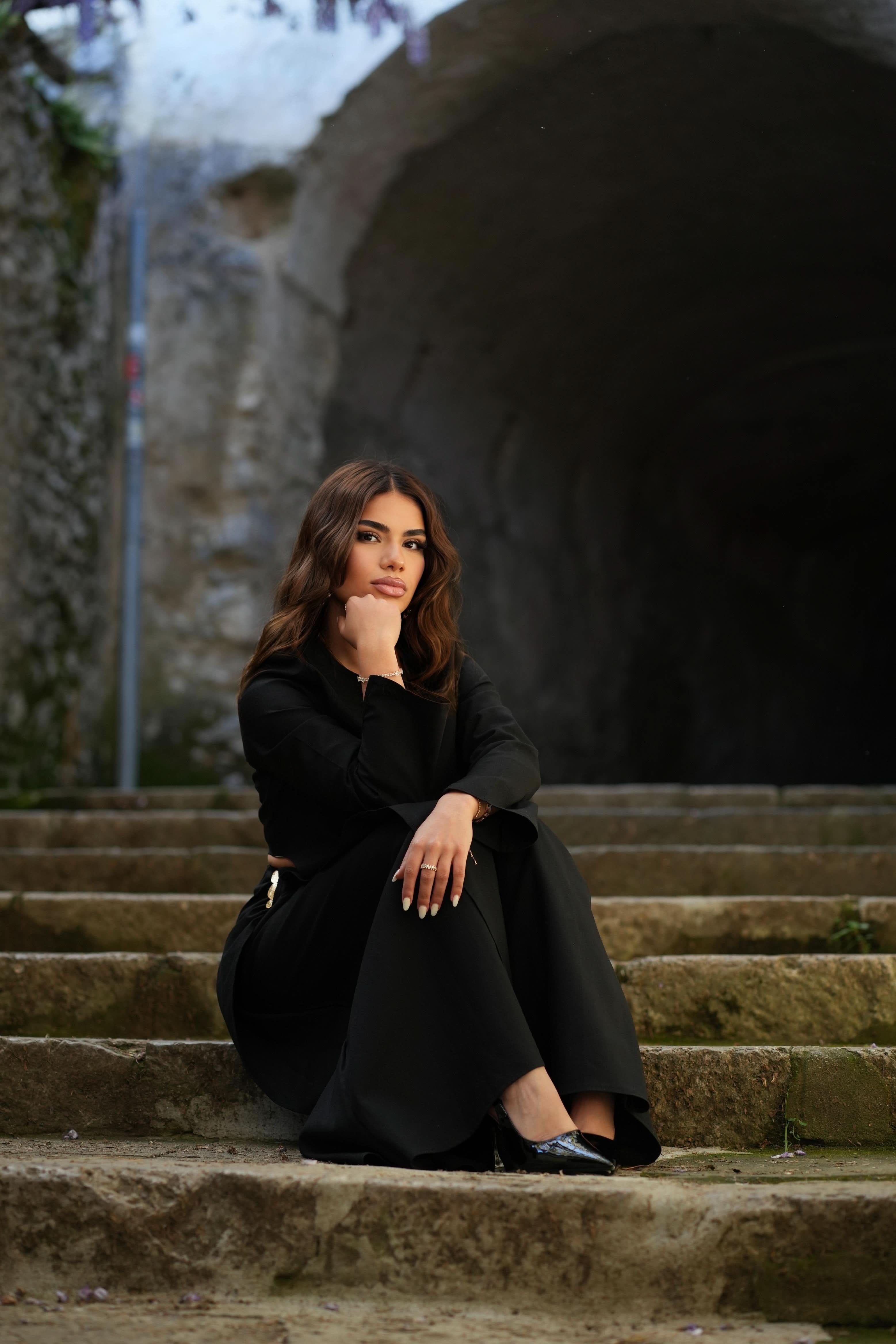 MEDITERRANCE SERENITY SET - BLACK - Losyana.Shop