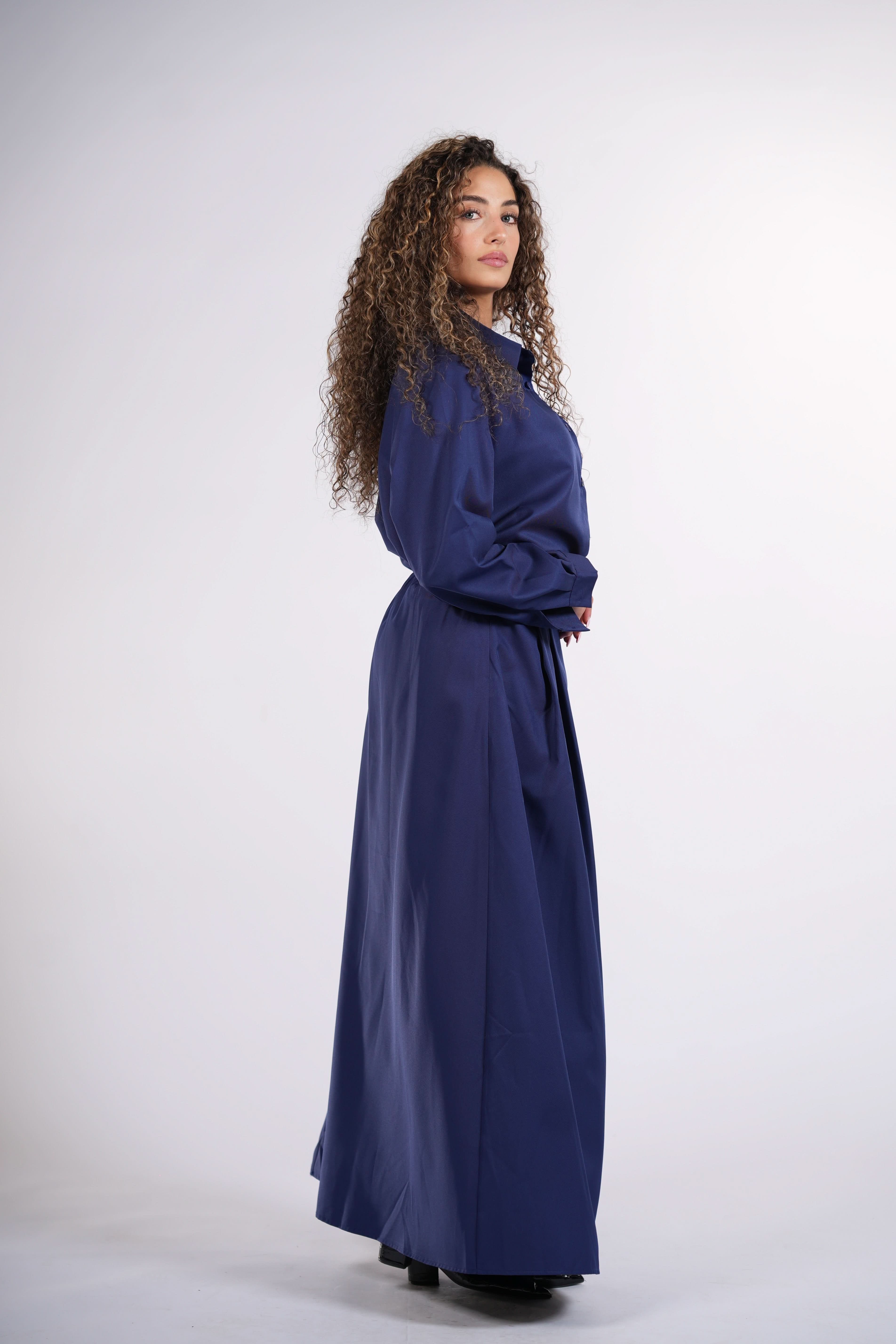 timeless blouse - navy - Losyana.Shop