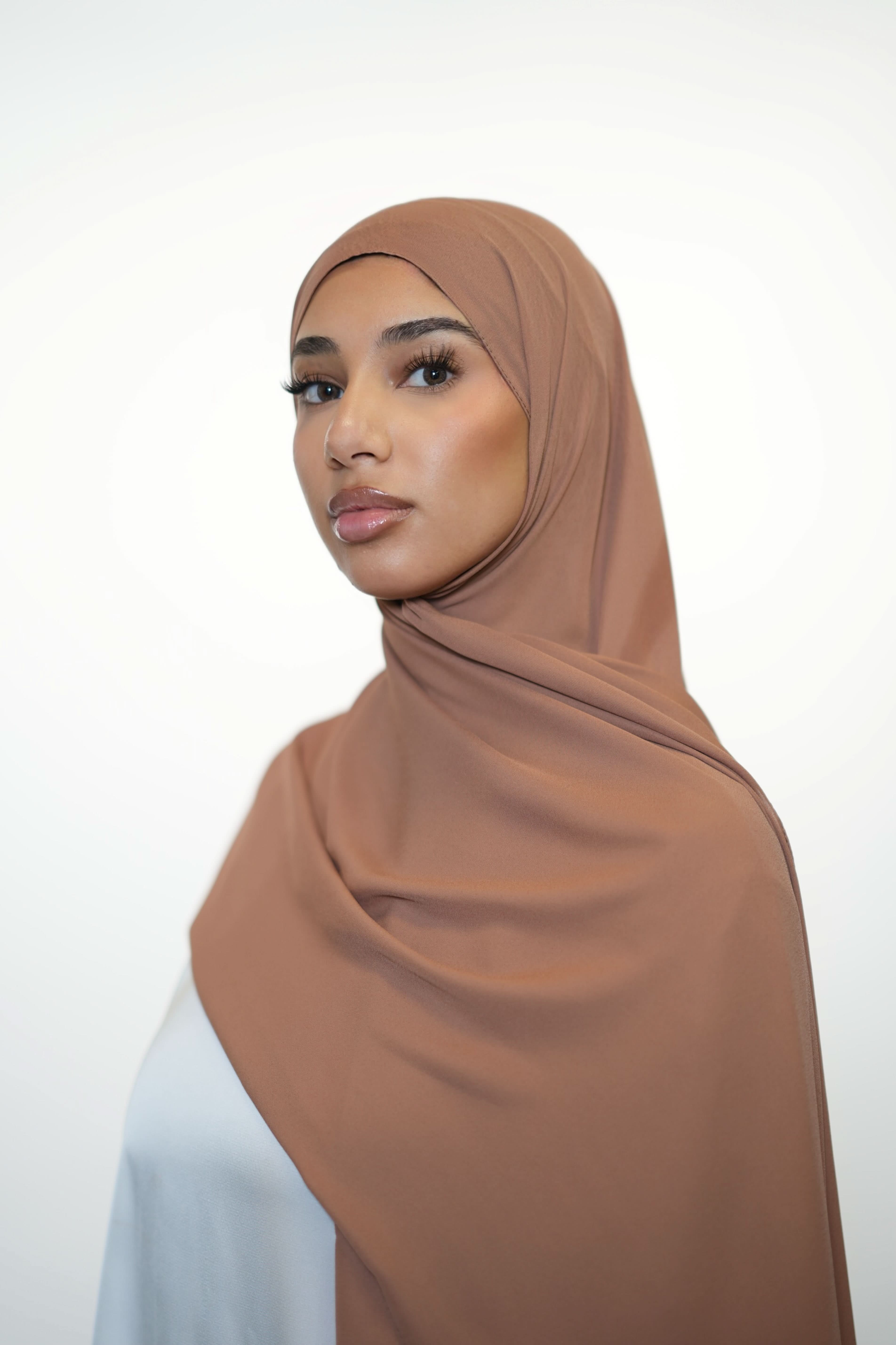Crepe - dark peach - Losyana.Shop