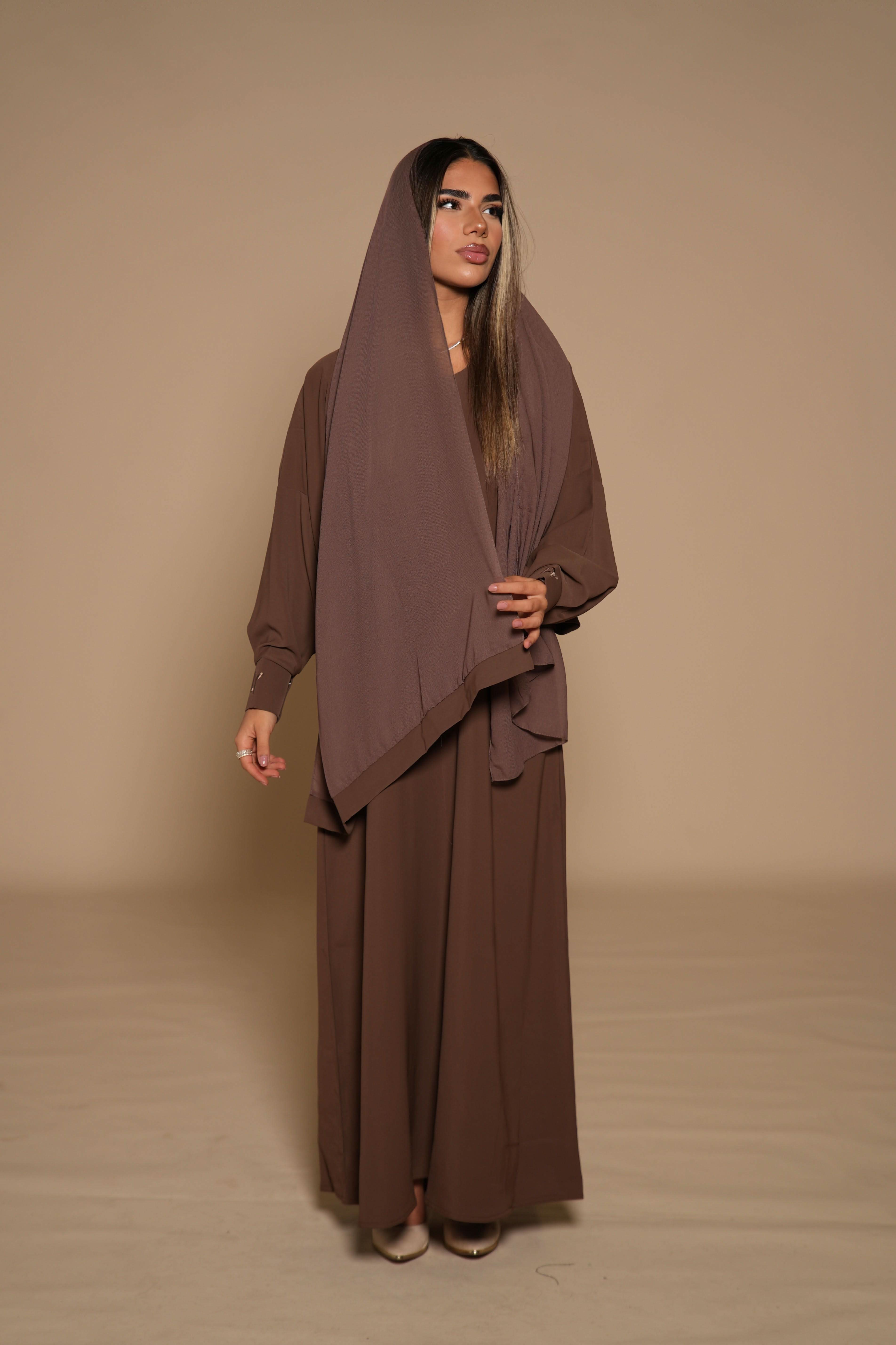 LY Abaya - cocoa - Losyana.Shop
