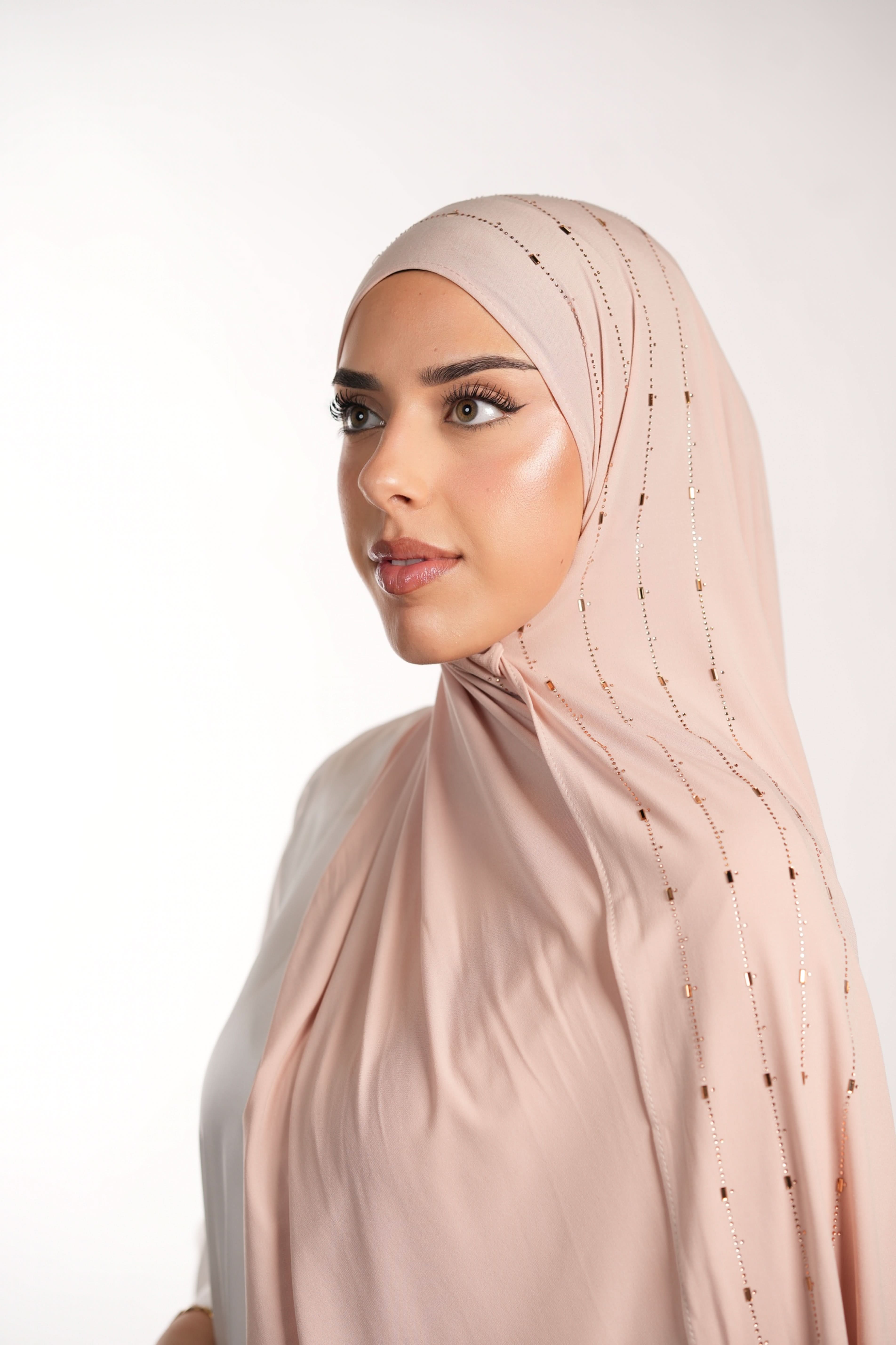 Premium Jersey Strass - light rose - Losyana.Shop