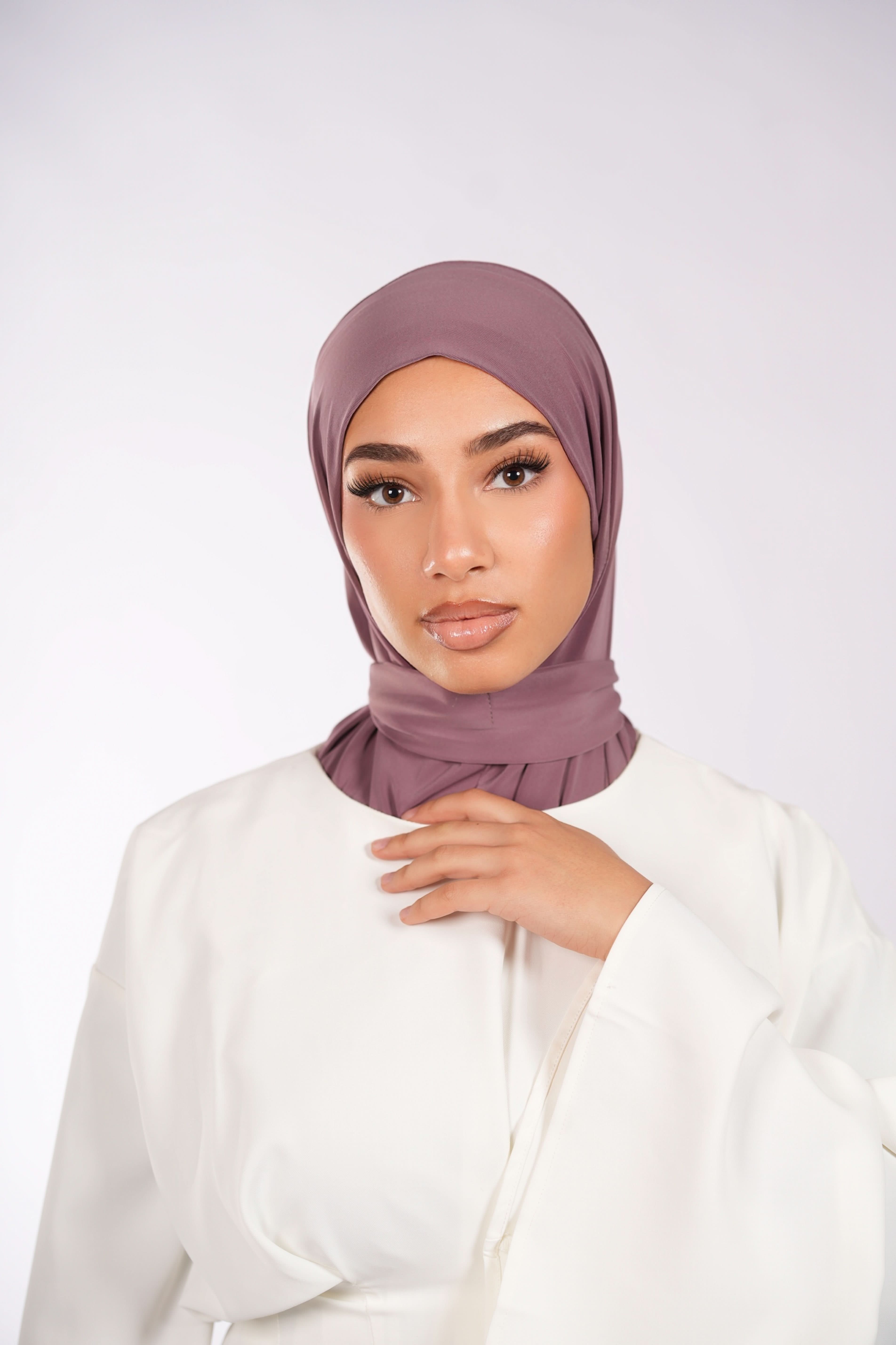 Instant Hijab - dark lavender