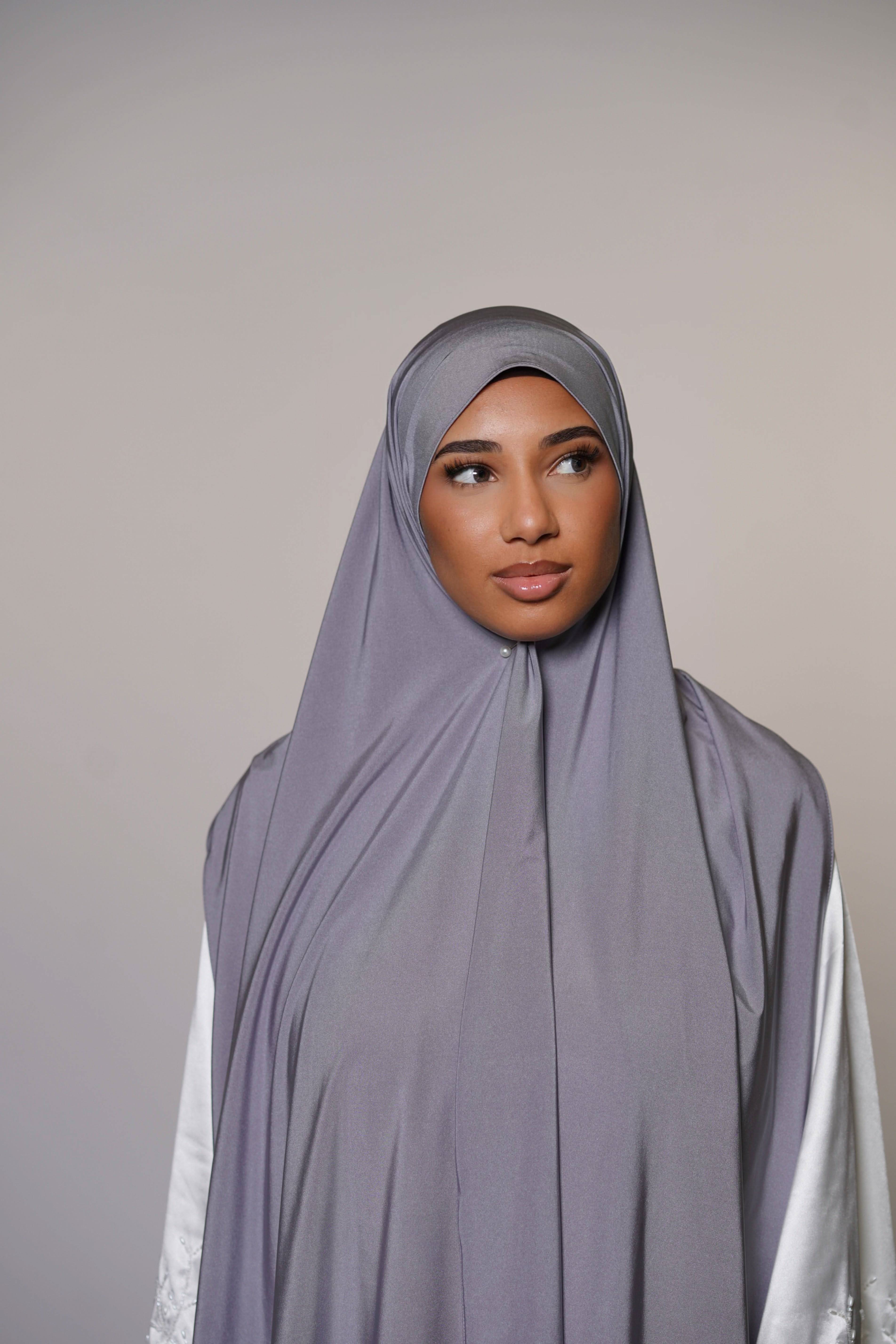 Satin premium jersey - shark - Losyana.Shop