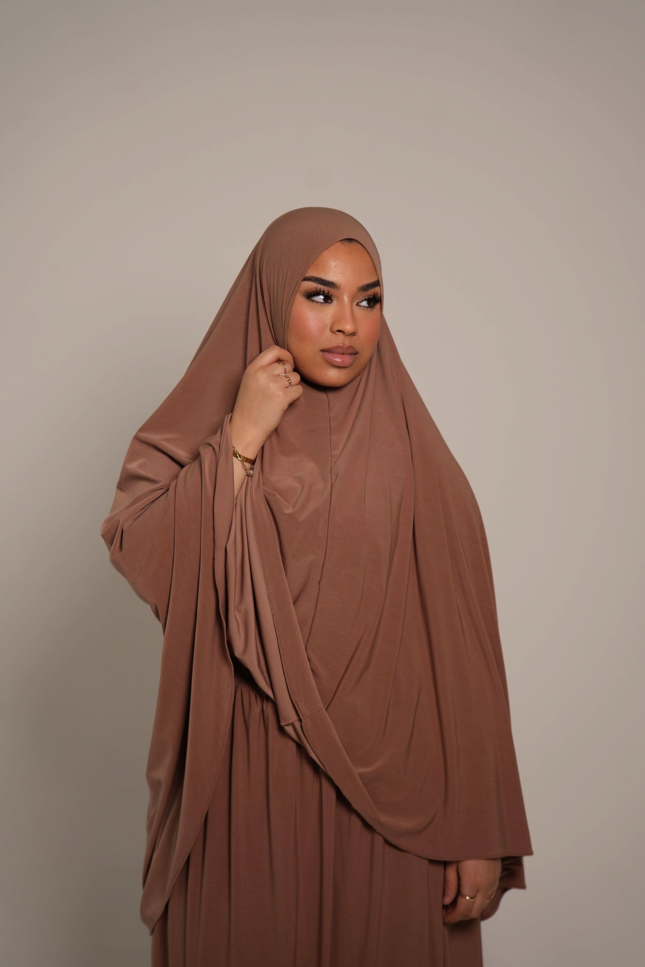 Premium Khimar Set - Caramel - Losyana.Shop