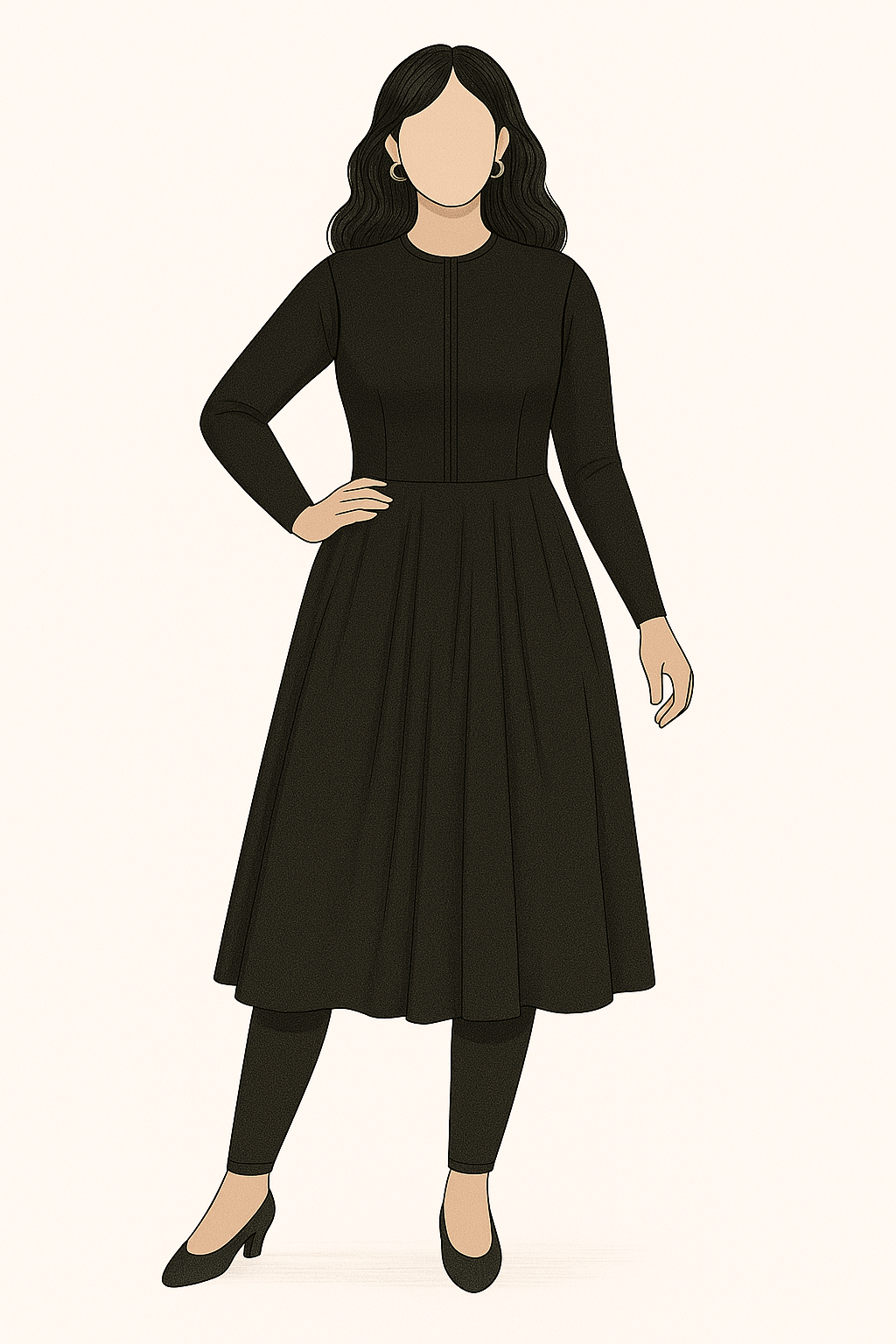 AZZURRA SET - BLACK - Losyana.Shop