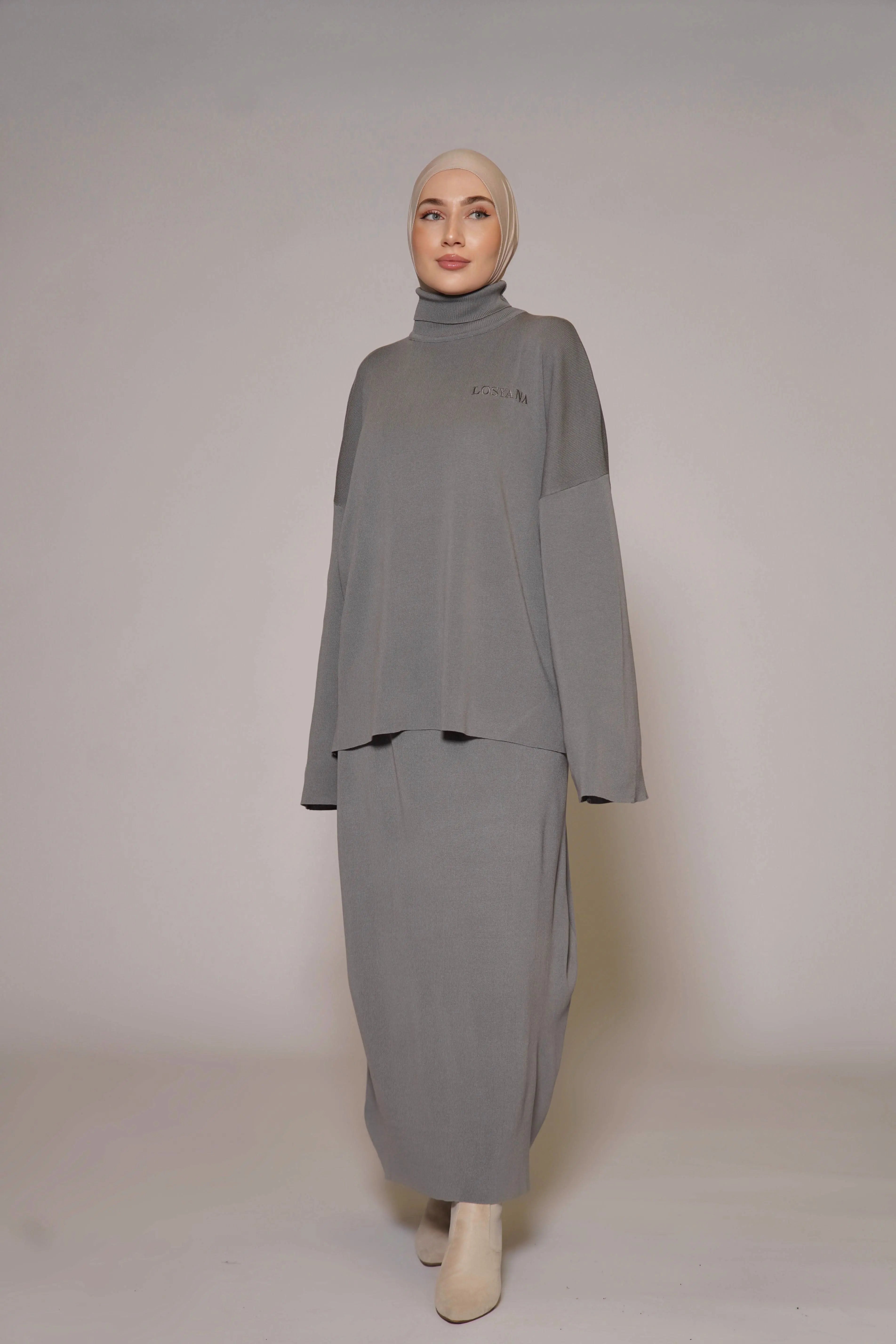 Luxury Cotton Set - Grey - Losyana.Shop