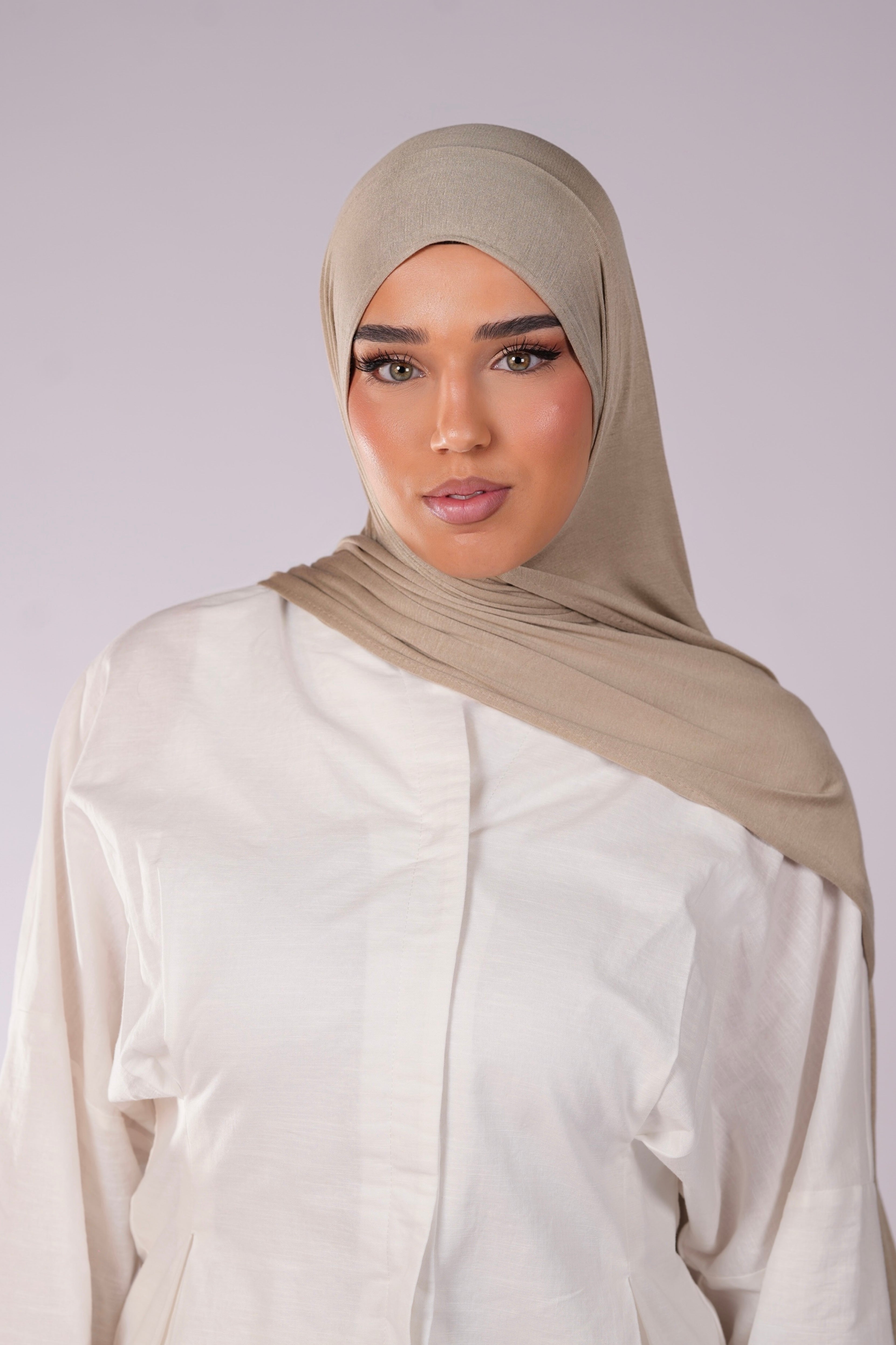 Bamboo jersey - khaki beige