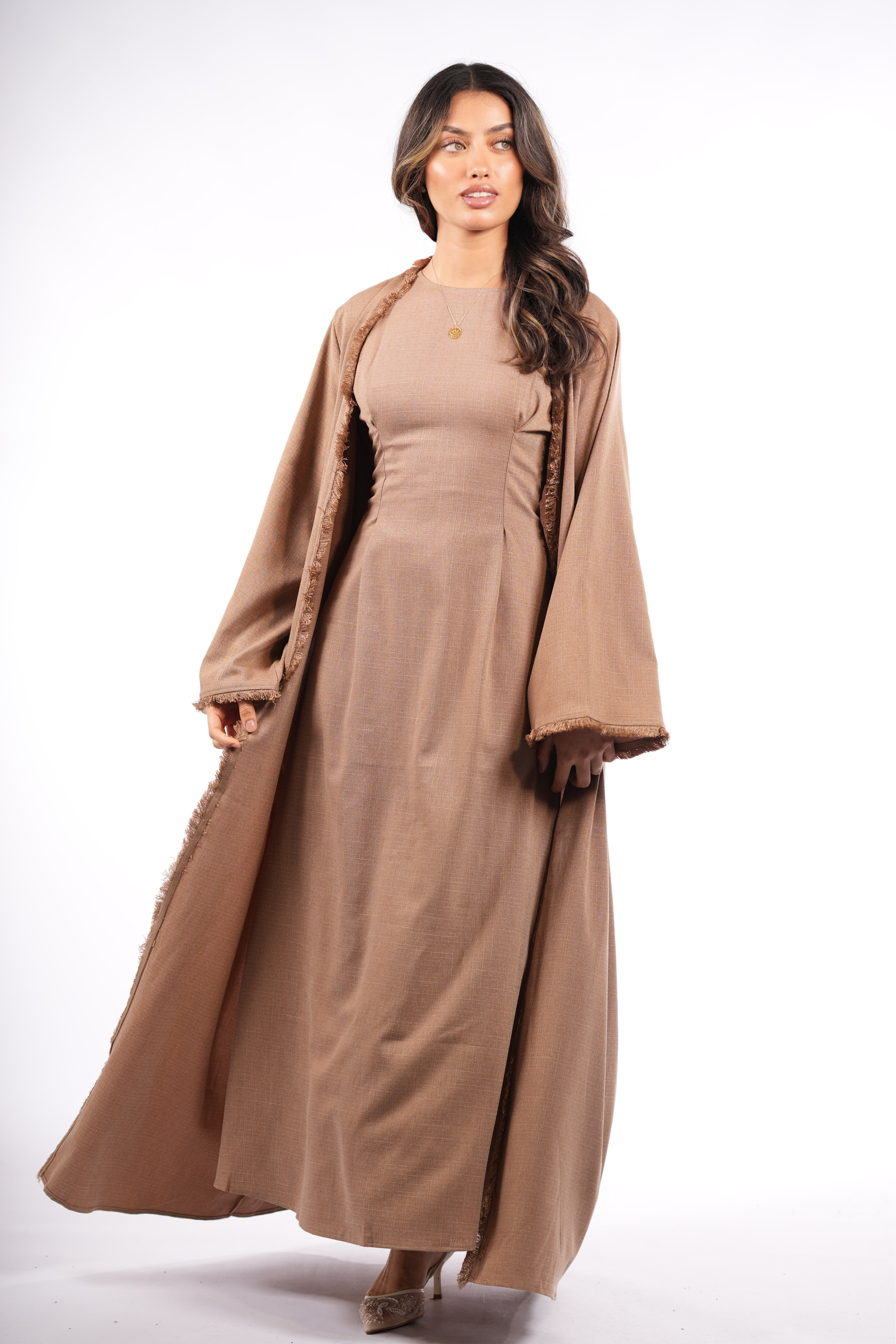 vienna corset & kimono - brown mousse - Losyana.Shop