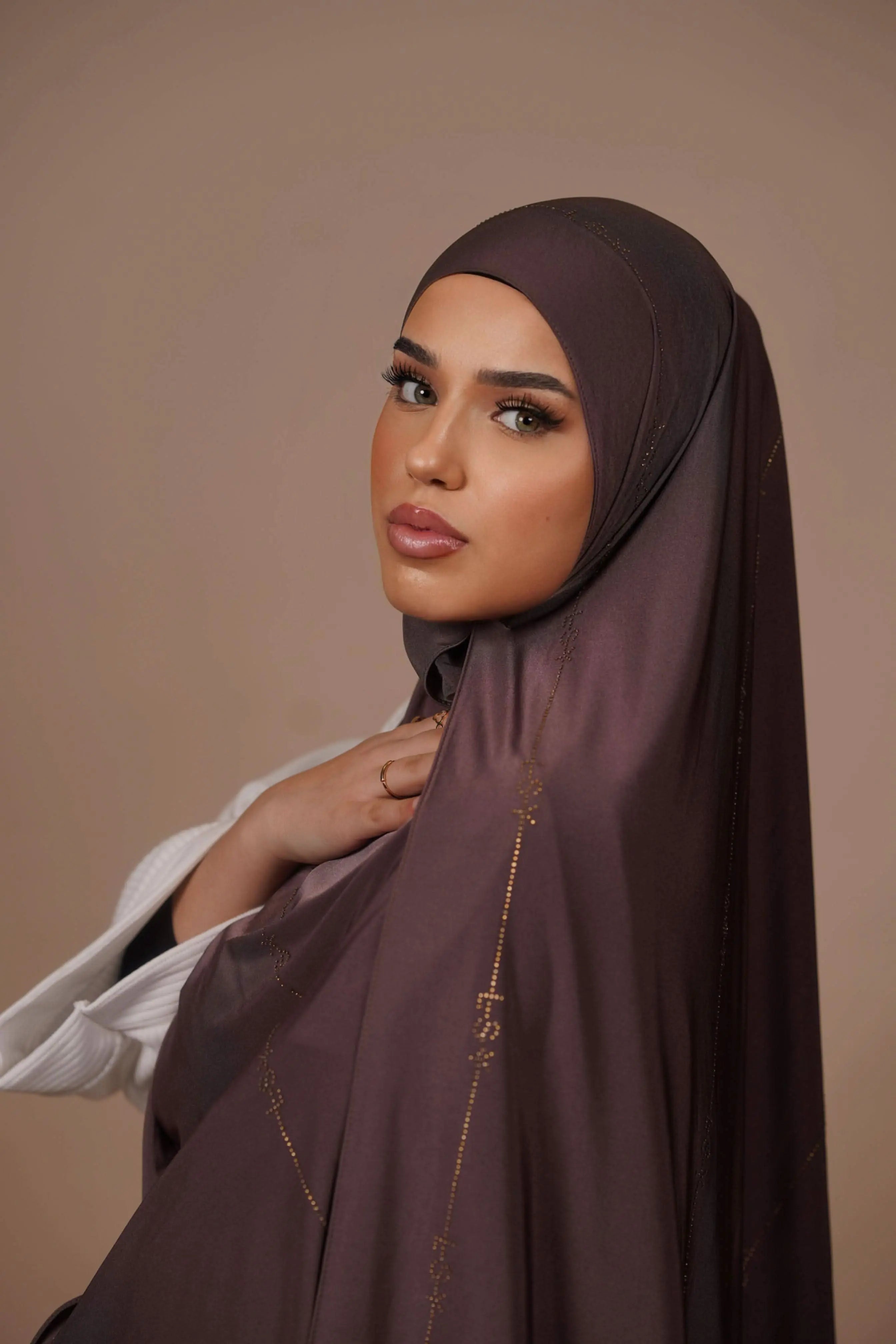 LSY Satin Premium Jersey - coffee - Losyana.Shop